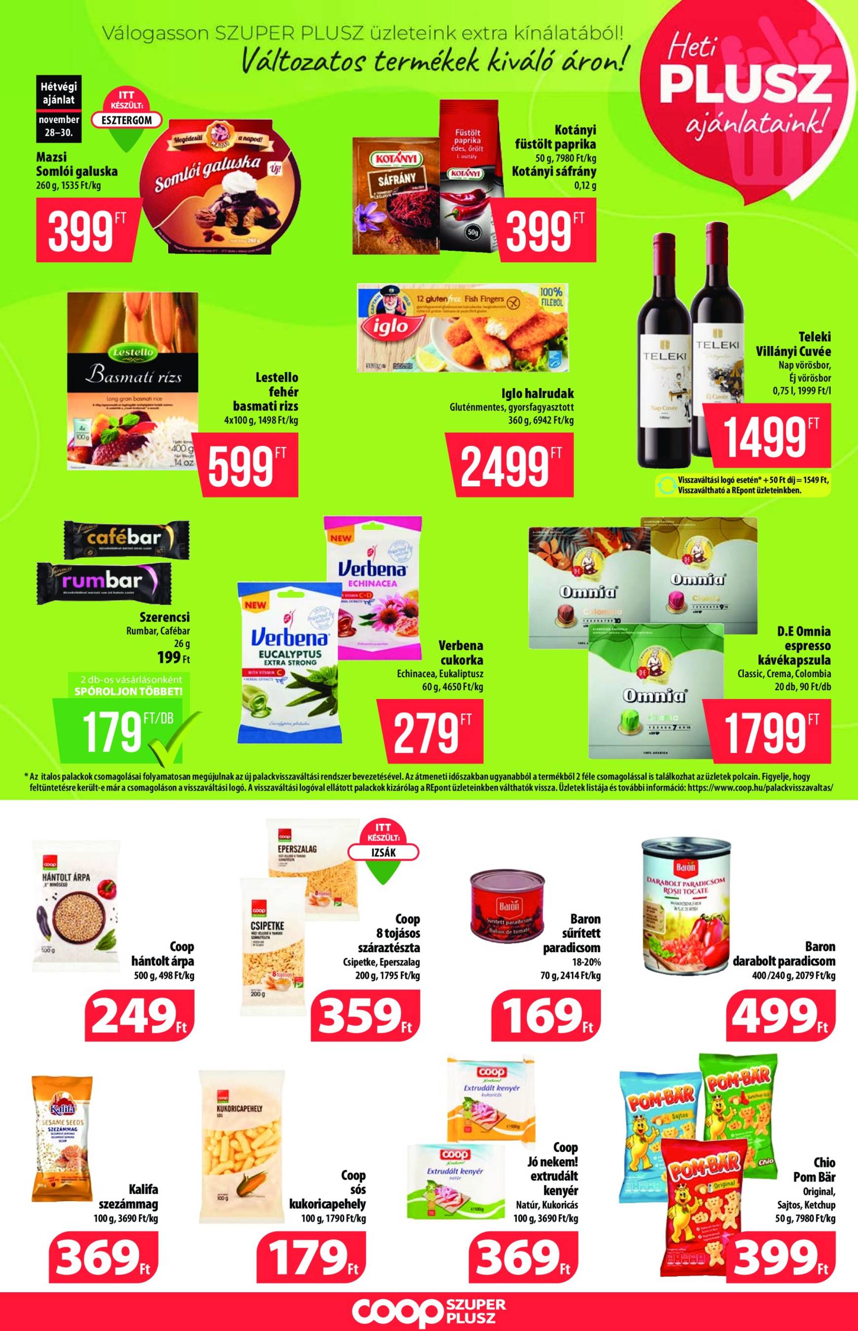 coop - Coop - Szuper Plusz akciós újság, érvényes 11.28. - 12.04. - page: 5