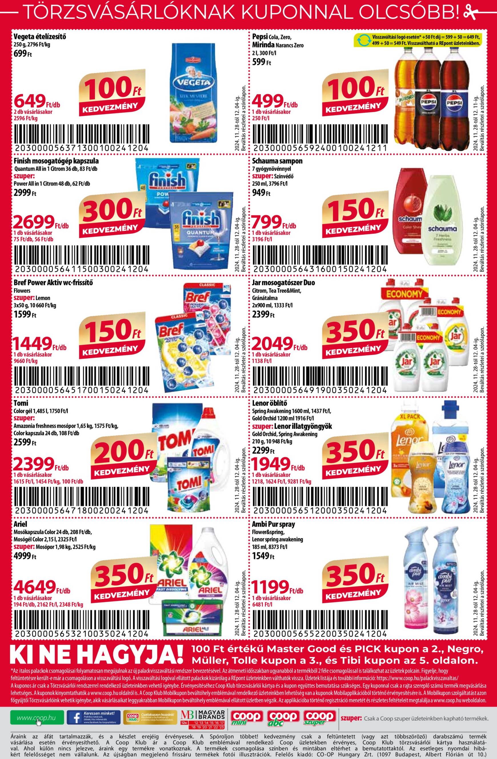 coop - Coop - Abc-Szuper akciós újság, érvényes 11.28. - 12.04. - page: 12