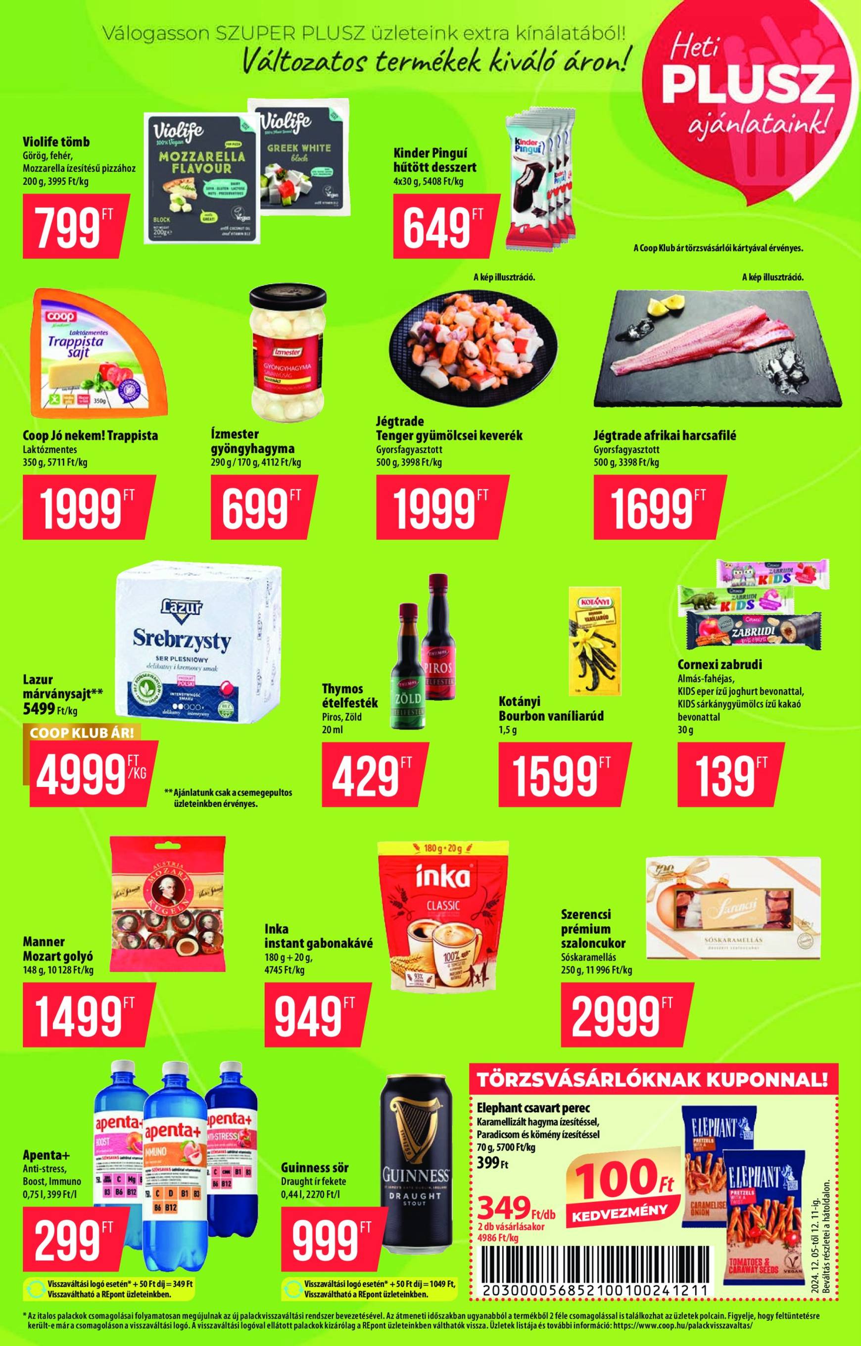 coop - Coop - Szuper Plusz akciós újság, érvényes 12.05. - 12.11. - page: 5