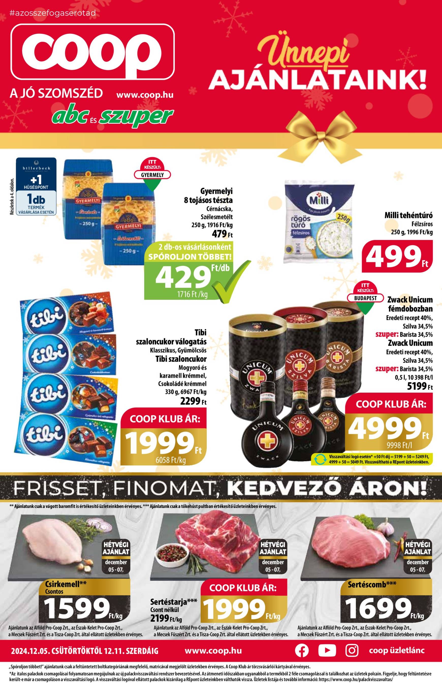 coop - Coop - Abc-Szuper akciós újság, érvényes 12.05. - 12.11.