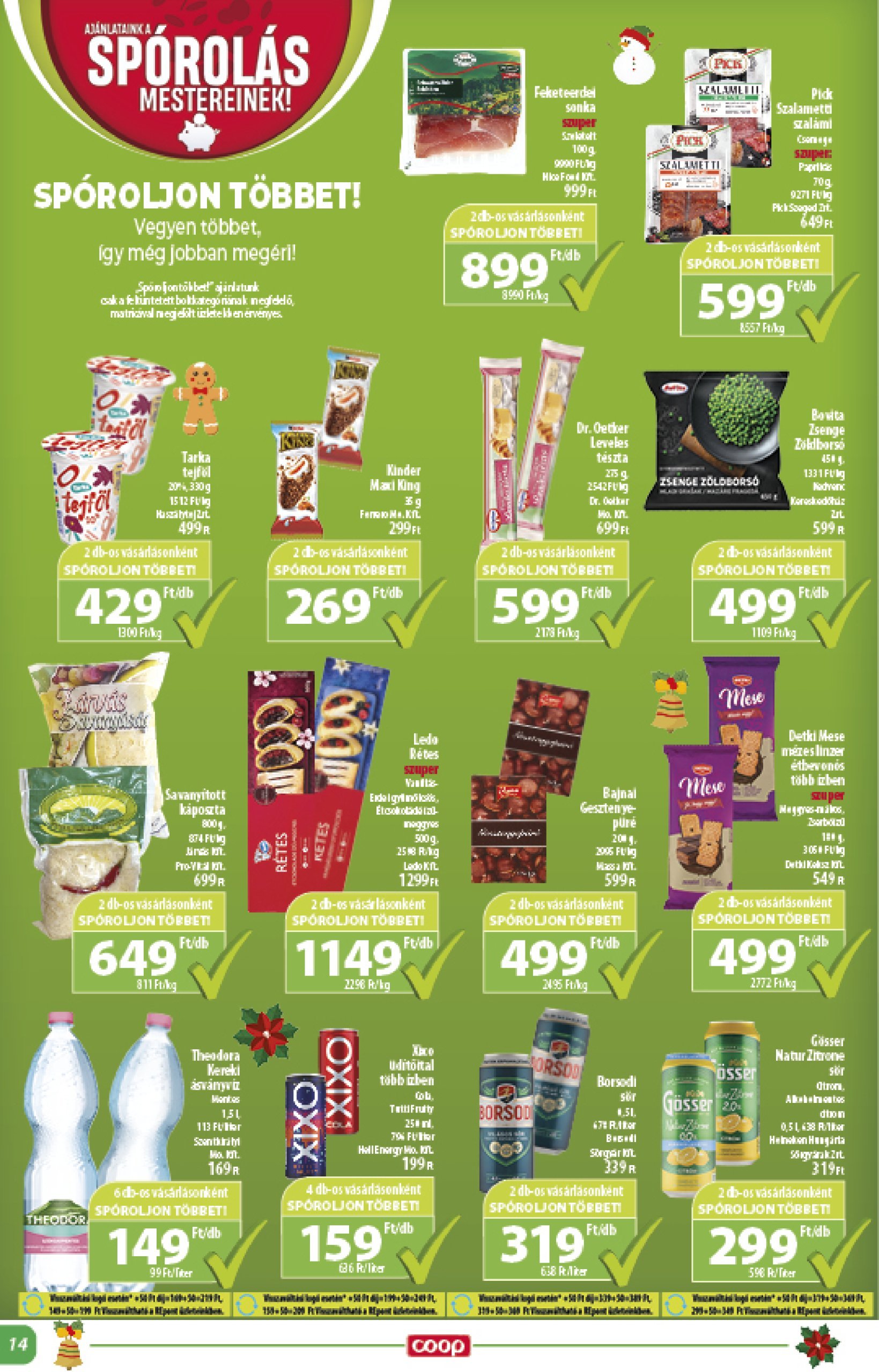 coop - Coop - Alföld akciós újság, érvényes 12.12. - 12.18. - page: 14