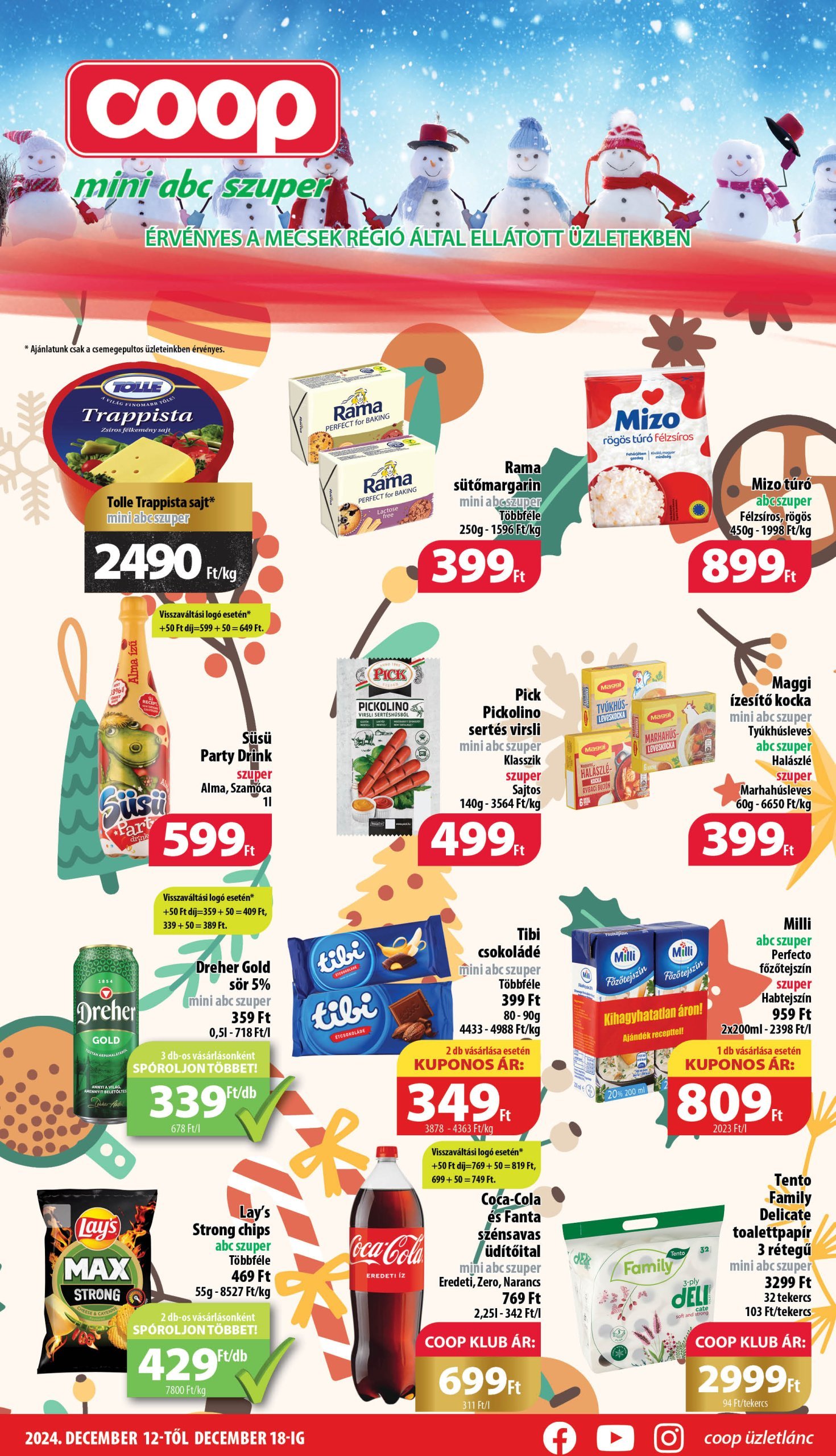 coop - Coop - Mecsek akciós újság, érvényes 12.12. - 12.18.