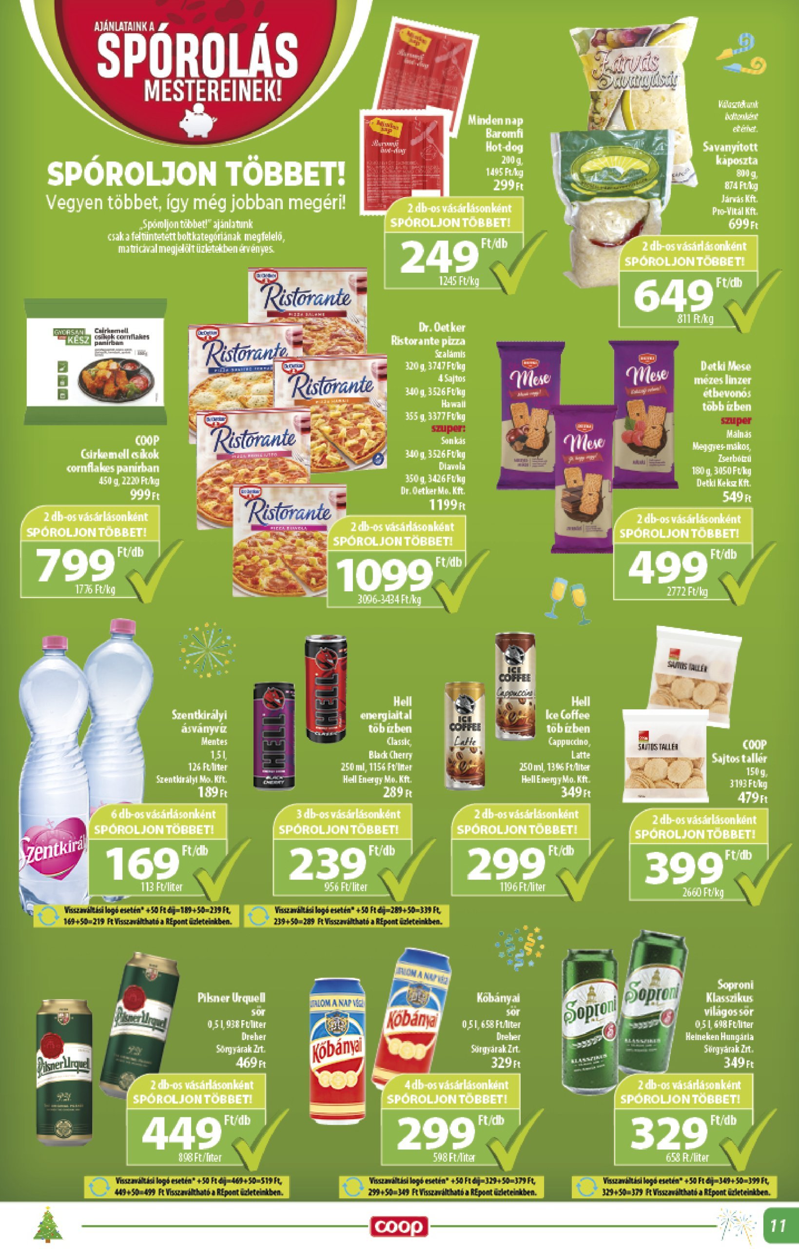 coop - Coop - Alföld akciós újság, érvényes 12.19. - 12.31. - page: 11