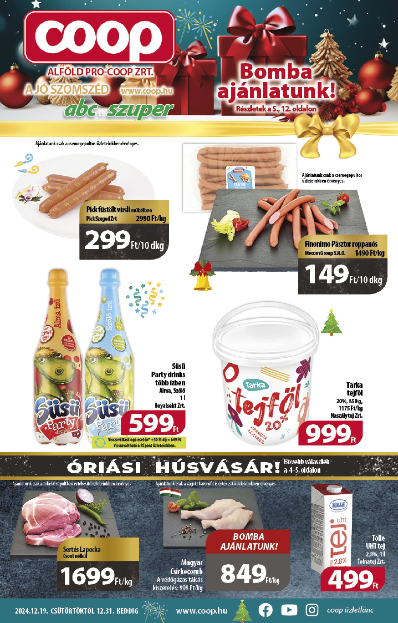 coop - Coop - Alföld akciós újság, érvényes 12.19. - 12.31.