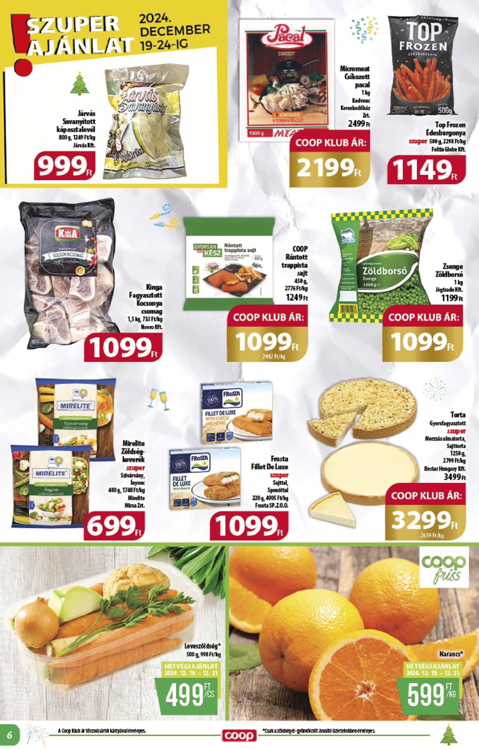 coop - Coop - Alföld akciós újság, érvényes 12.19. - 12.31. - page: 6