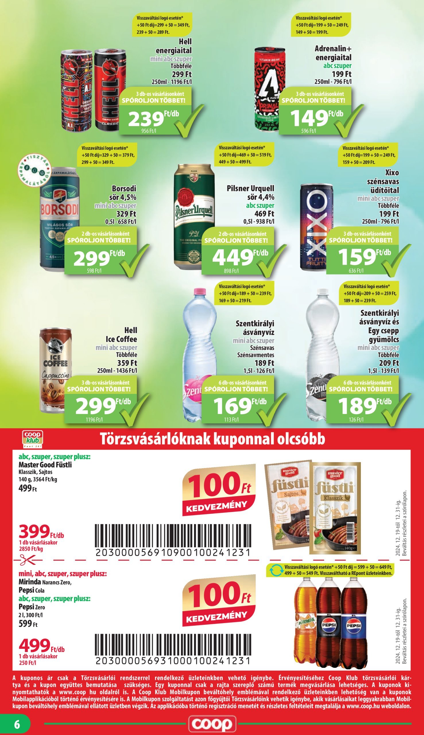 coop - Coop - Mini Abc Szuper akciós újság, érvényes 12.19. - 12.31. - page: 6