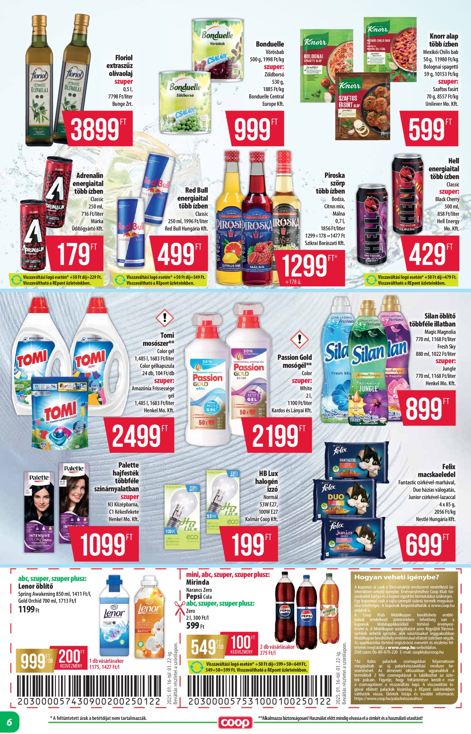 coop - Coop - Abc Szuper Alföld akciós újság, érvényes 01.16. - 01.22. - page: 6