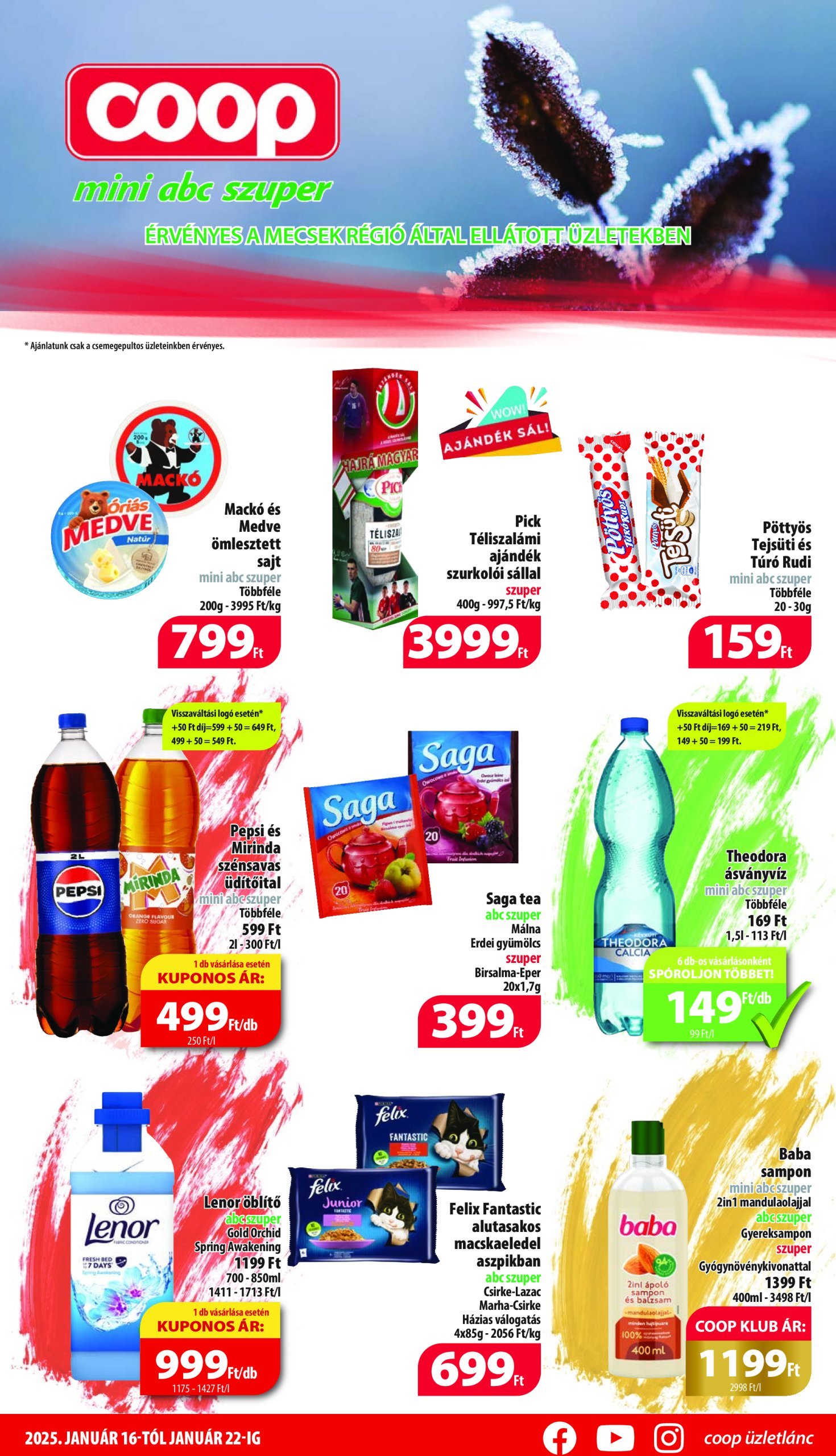 coop - Coop - Mini Abc Szuper Mecsek akciós újság, érvényes 01.16. - 01.22.