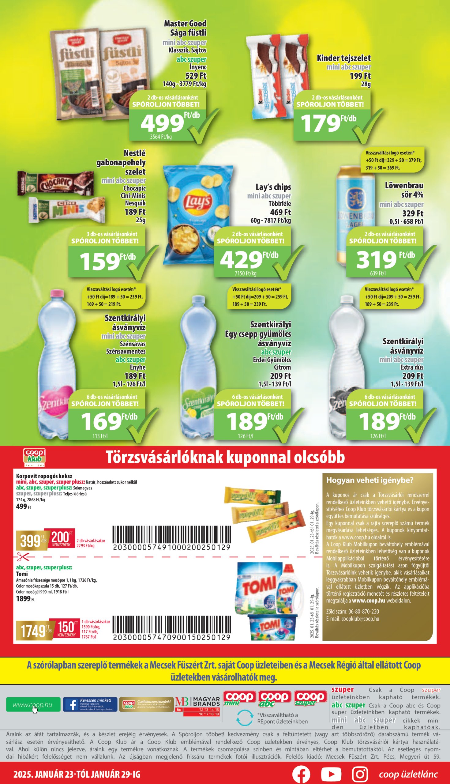 coop - Coop - Mini Abc Szuper akciós újság, érvényes 01.23. - 01.29. - page: 8