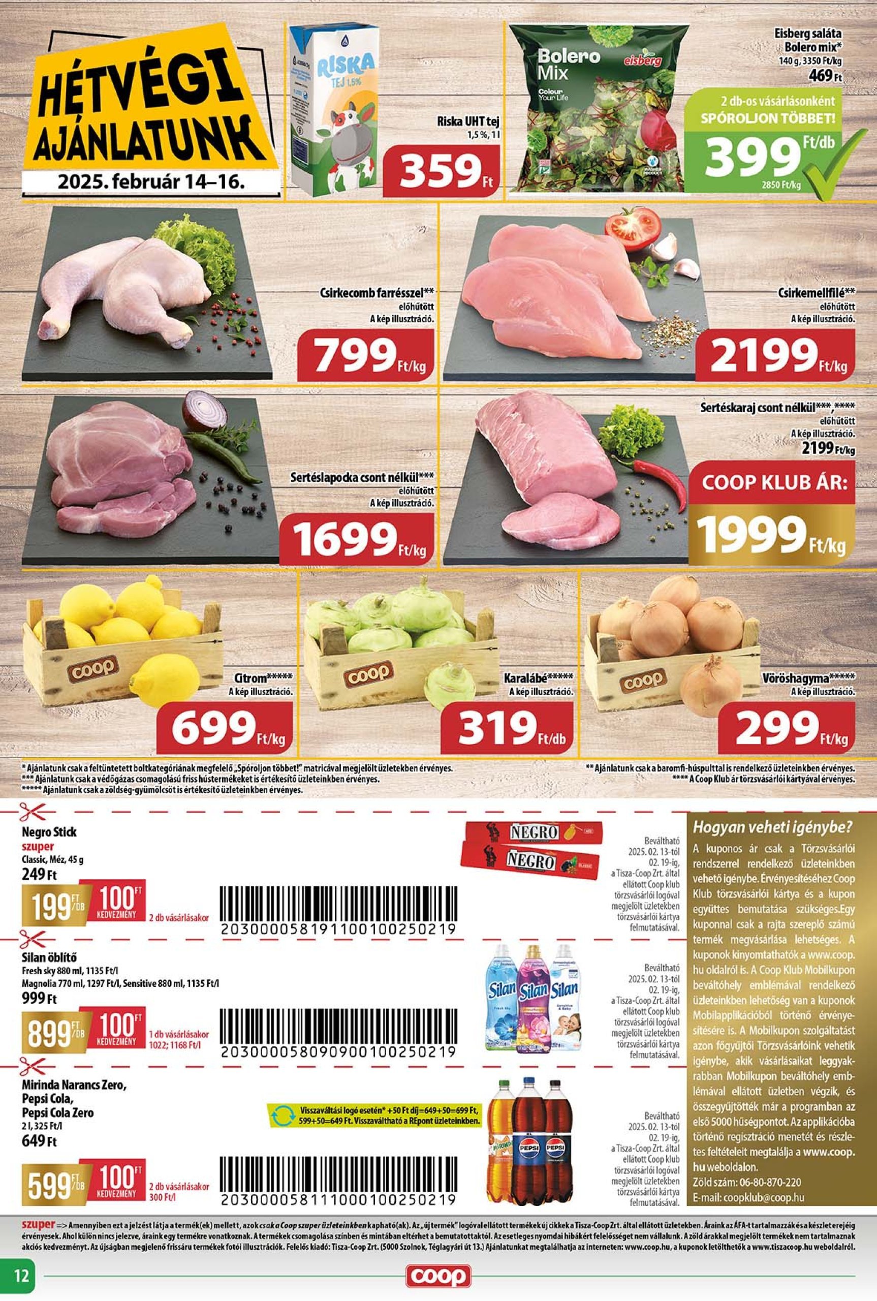 coop - Coop - Abc-Szuper akciós újság, érvényes 02.13. - 02.19. - page: 12