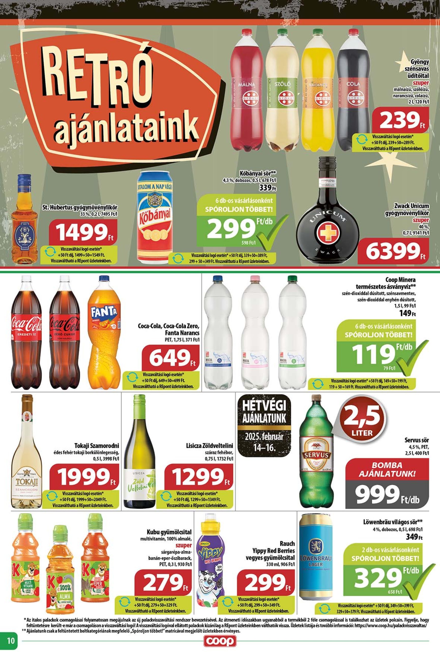 coop - Coop - Abc-Szuper akciós újság, érvényes 02.13. - 02.19. - page: 10