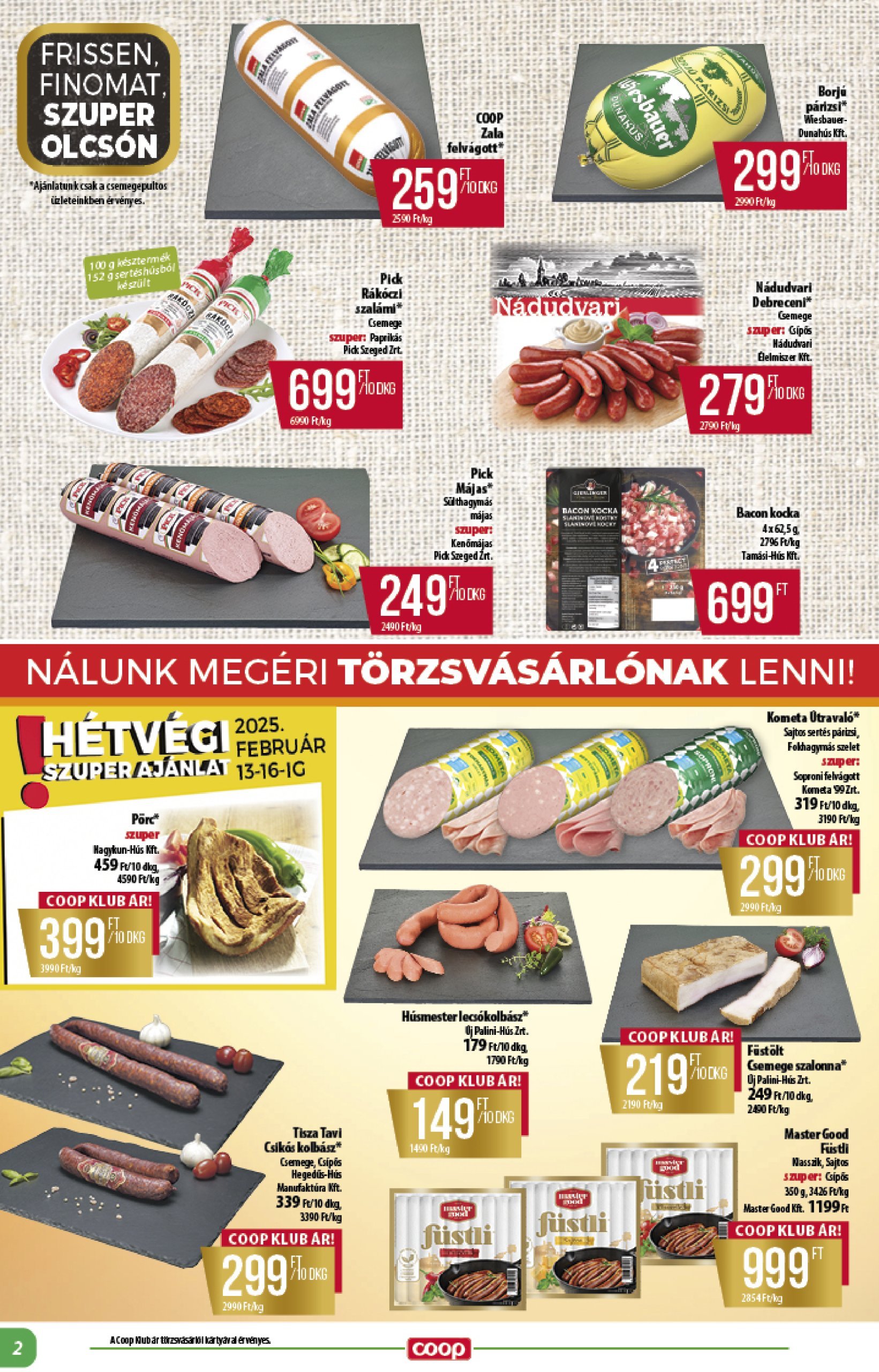 coop - Coop - Alföld akciós újság, érvényes 02.13. - 02.19. - page: 2