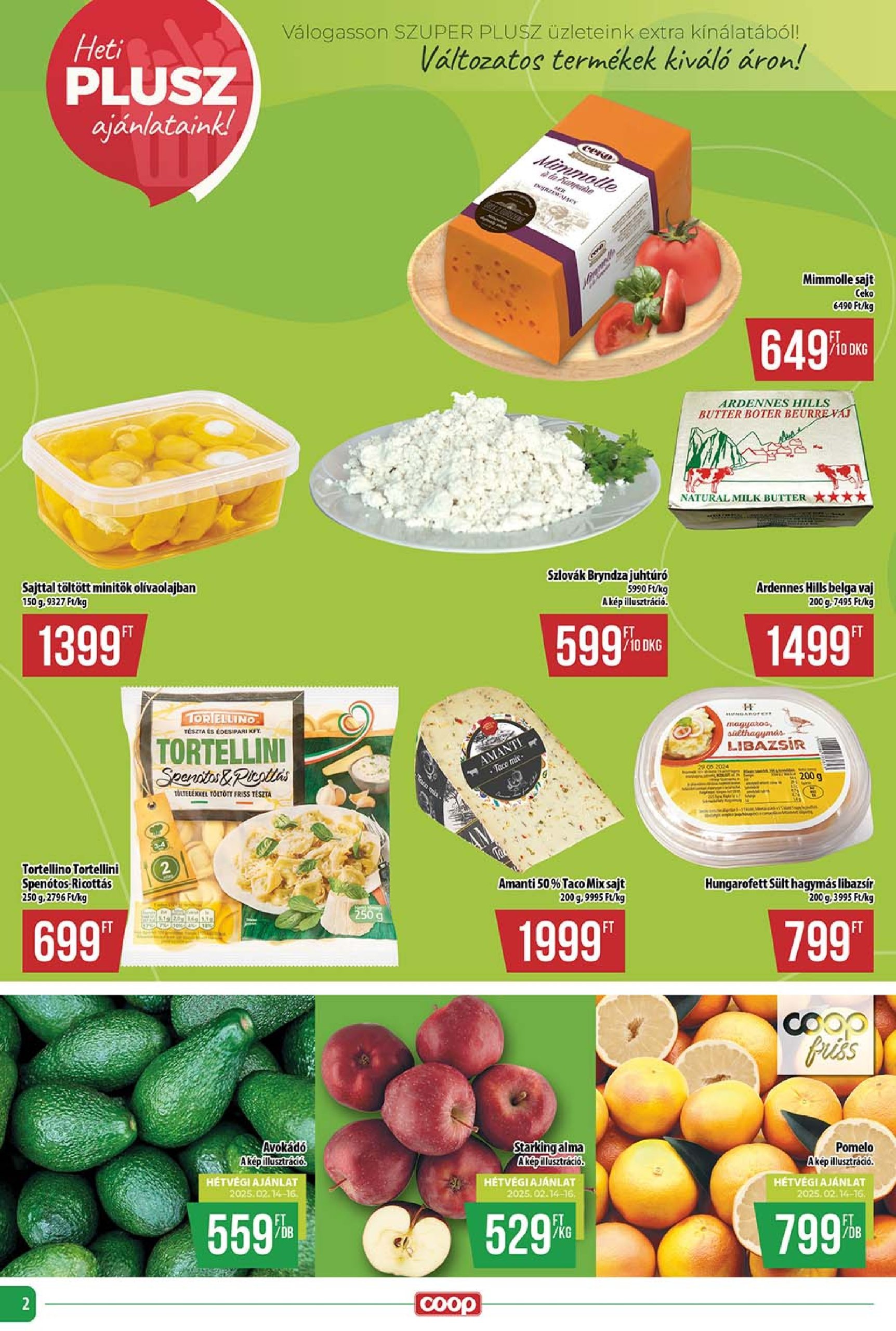 coop - Coop - Szuper Plusz akciós újság, érvényes 02.13. - 02.19. - page: 2