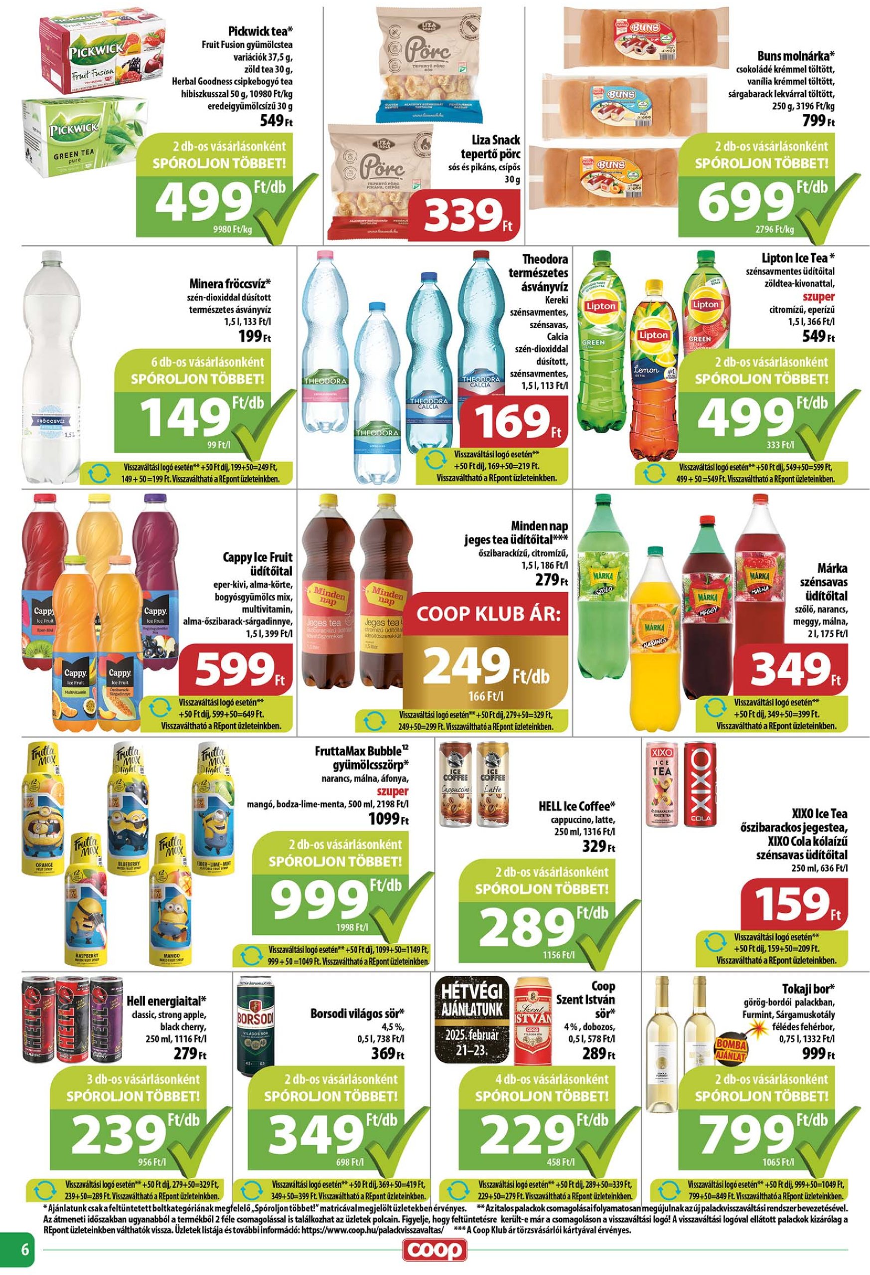 coop - Coop - Tisza - Abc-Szuper akciós újság, érvényes 02.20. - 02.26. - page: 6