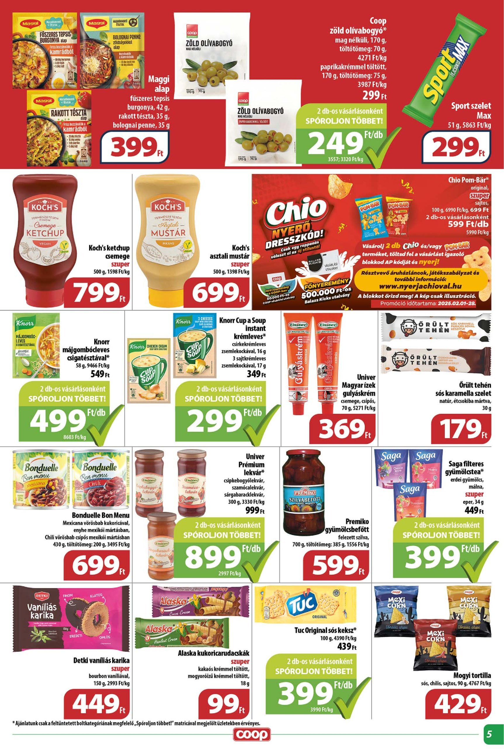 coop - Coop - Tisza - Abc-Szuper akciós újság, érvényes 02.20. - 02.26. - page: 5