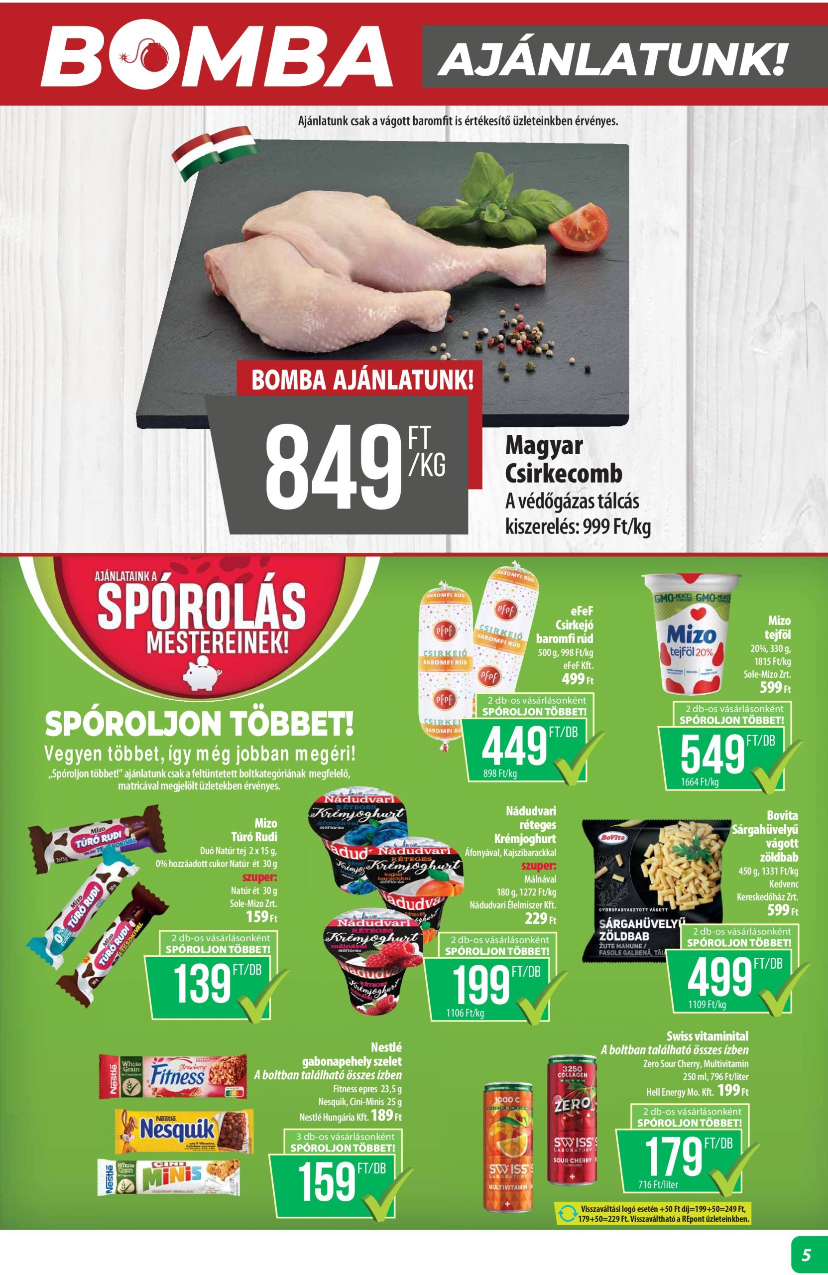 coop - Coop - Abc Szuper Alföld akciós újság, érvényes 02.20. - 02.26. - page: 5