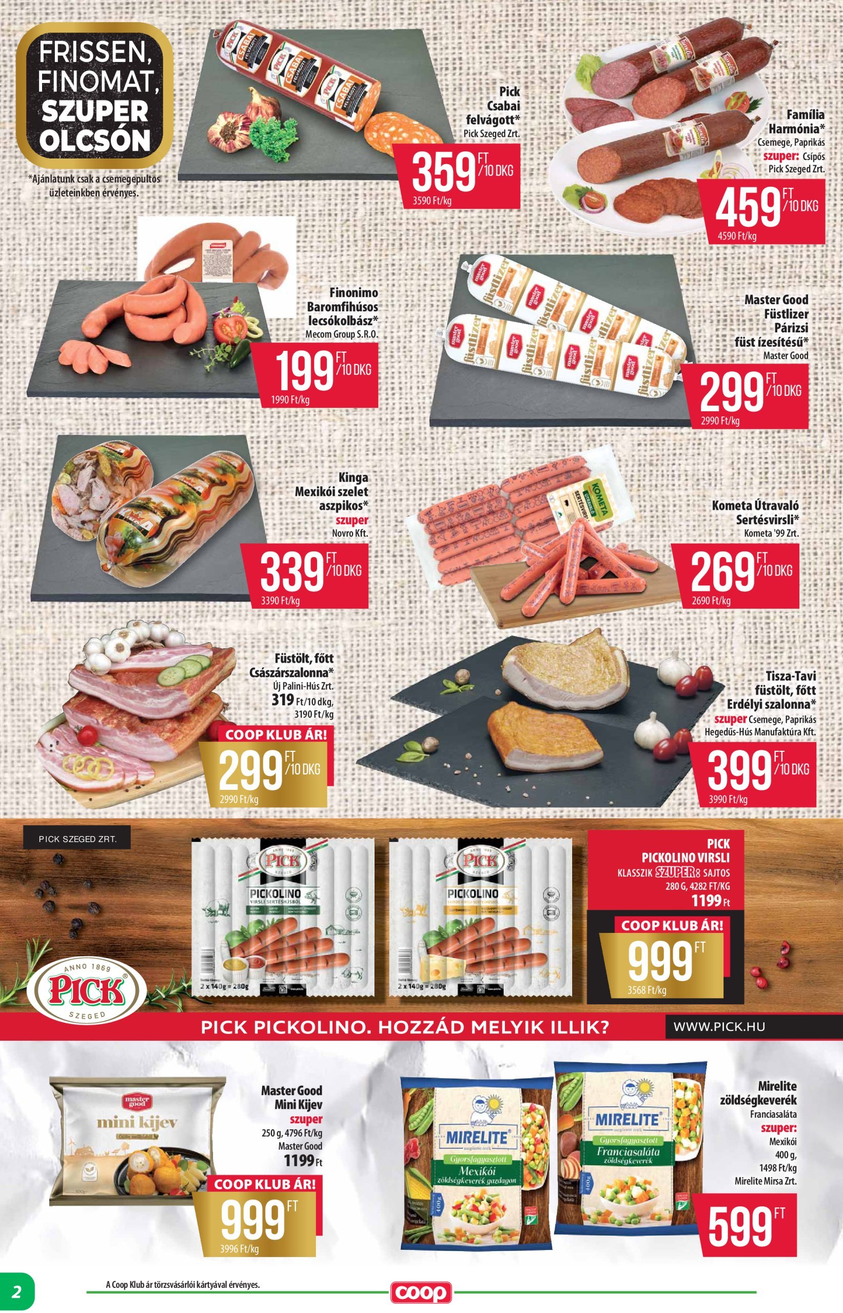 coop - Coop - Abc Szuper Alföld akciós újság, érvényes 02.20. - 02.26. - page: 2