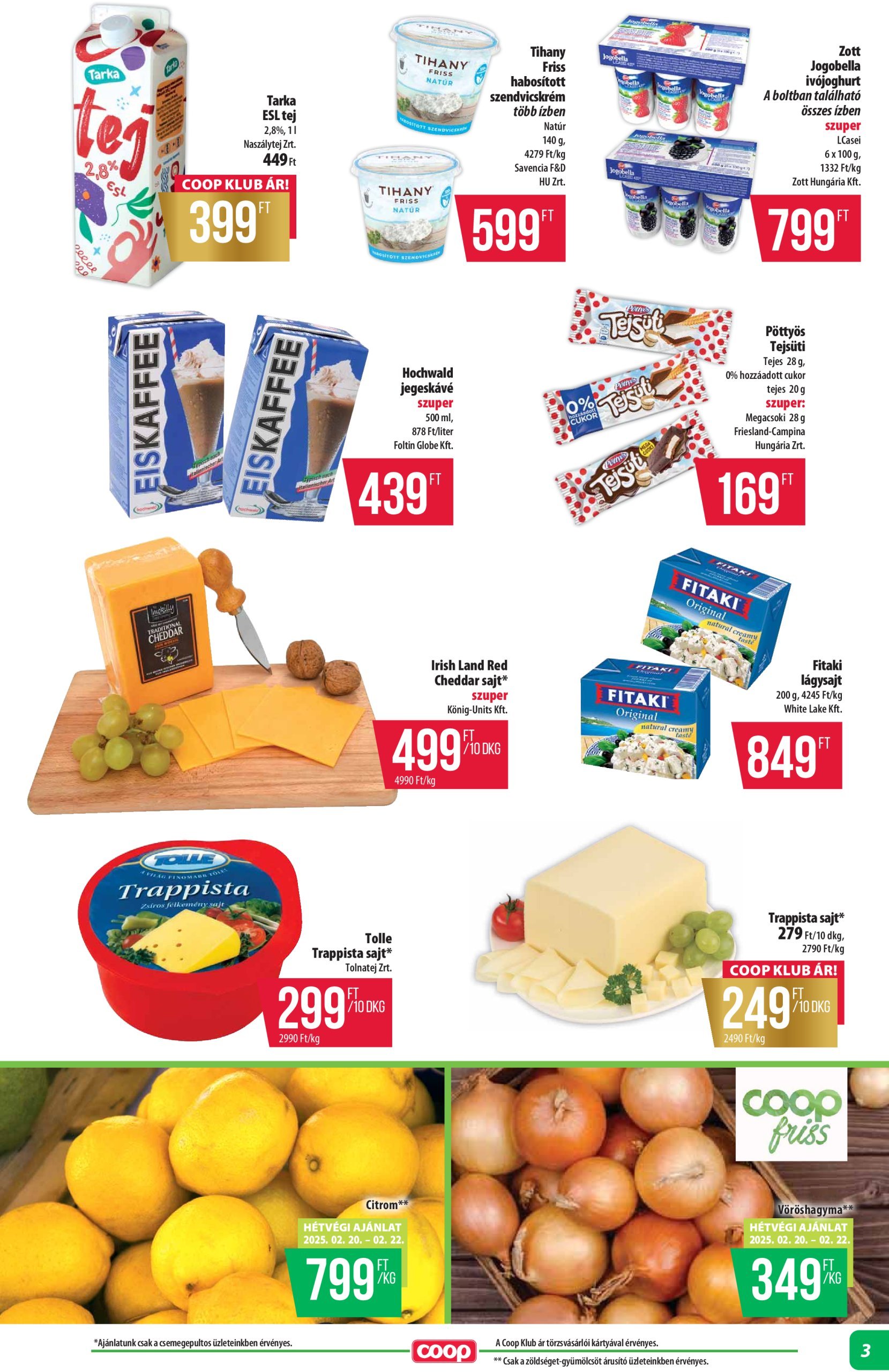 coop - Coop - Abc Szuper Alföld akciós újság, érvényes 02.20. - 02.26. - page: 3