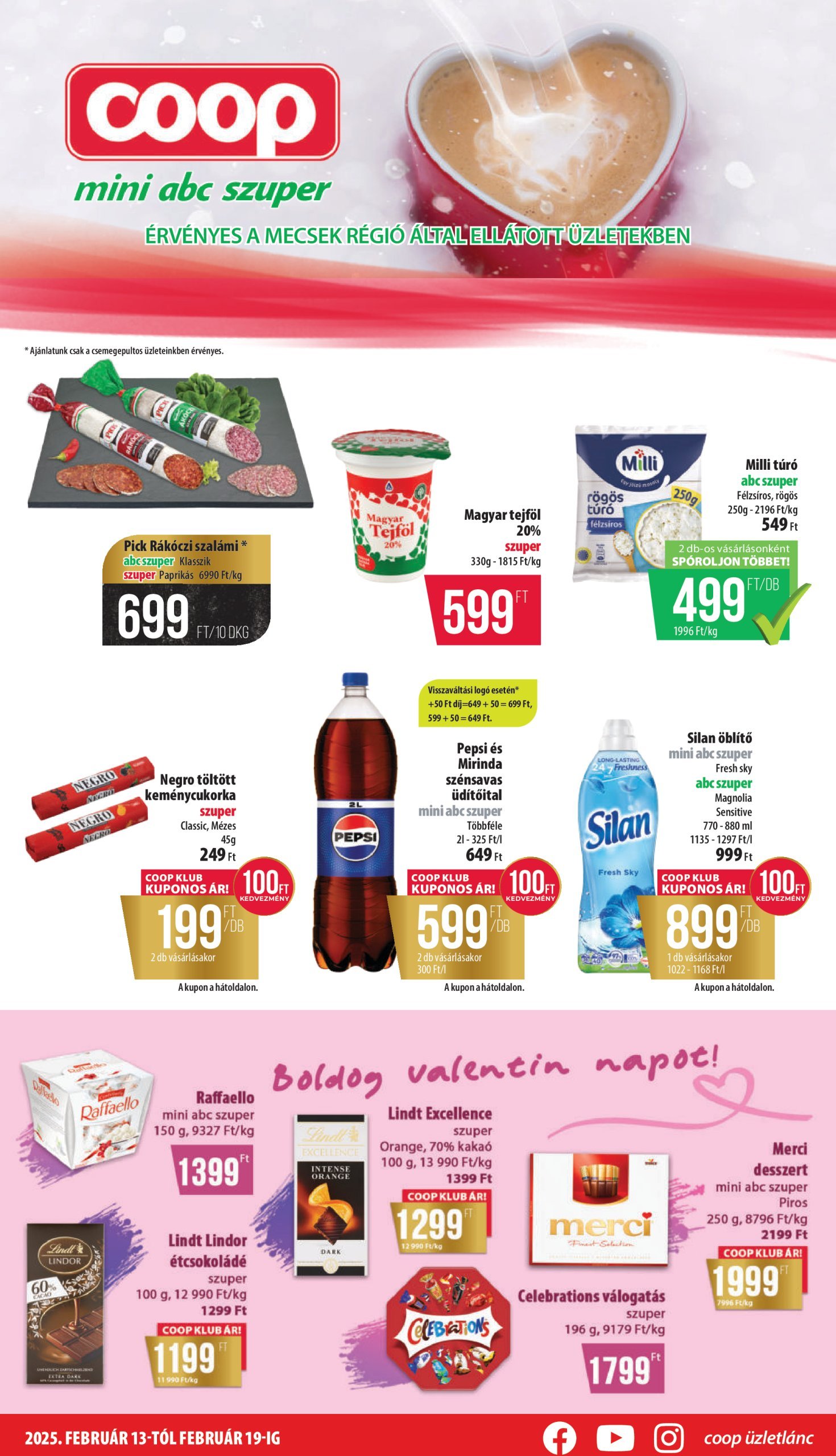 coop - Coop - Mini Abc Szuper Mecsek akciós újság, érvényes 02.13. - 02.19. - page: 1