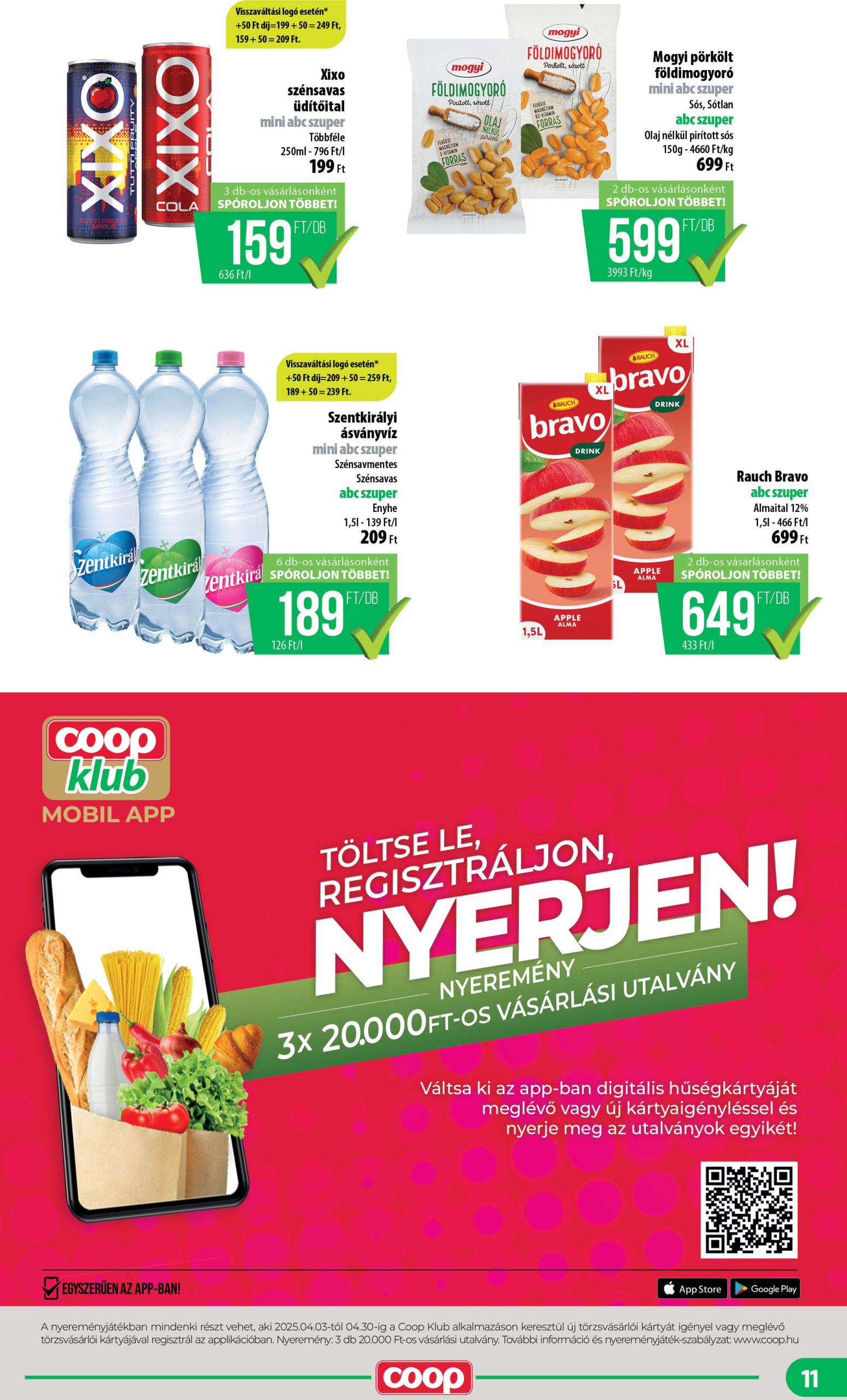 coop - Coop - Mini Abc Szuper akciós újság, érvényes 04.17. - 04.23. - page: 11