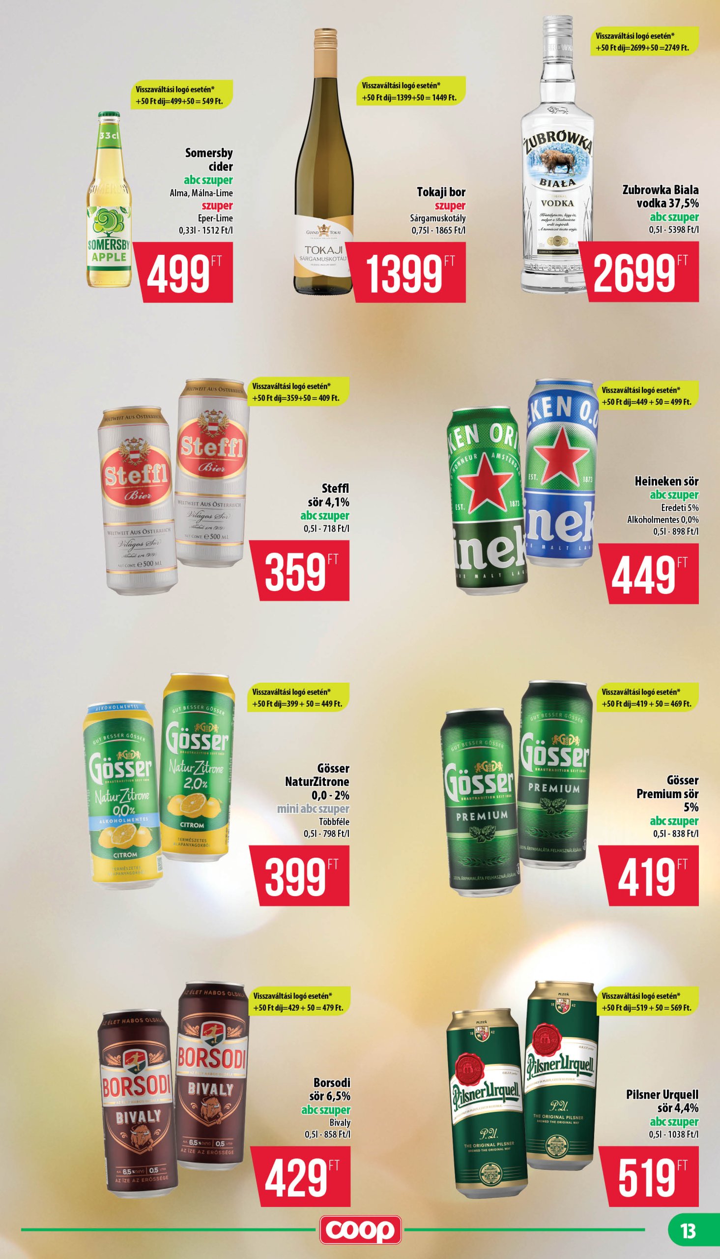 coop - Coop - Mini Abc Szuper akciós újság, érvényes 04.17. - 04.23. - page: 13