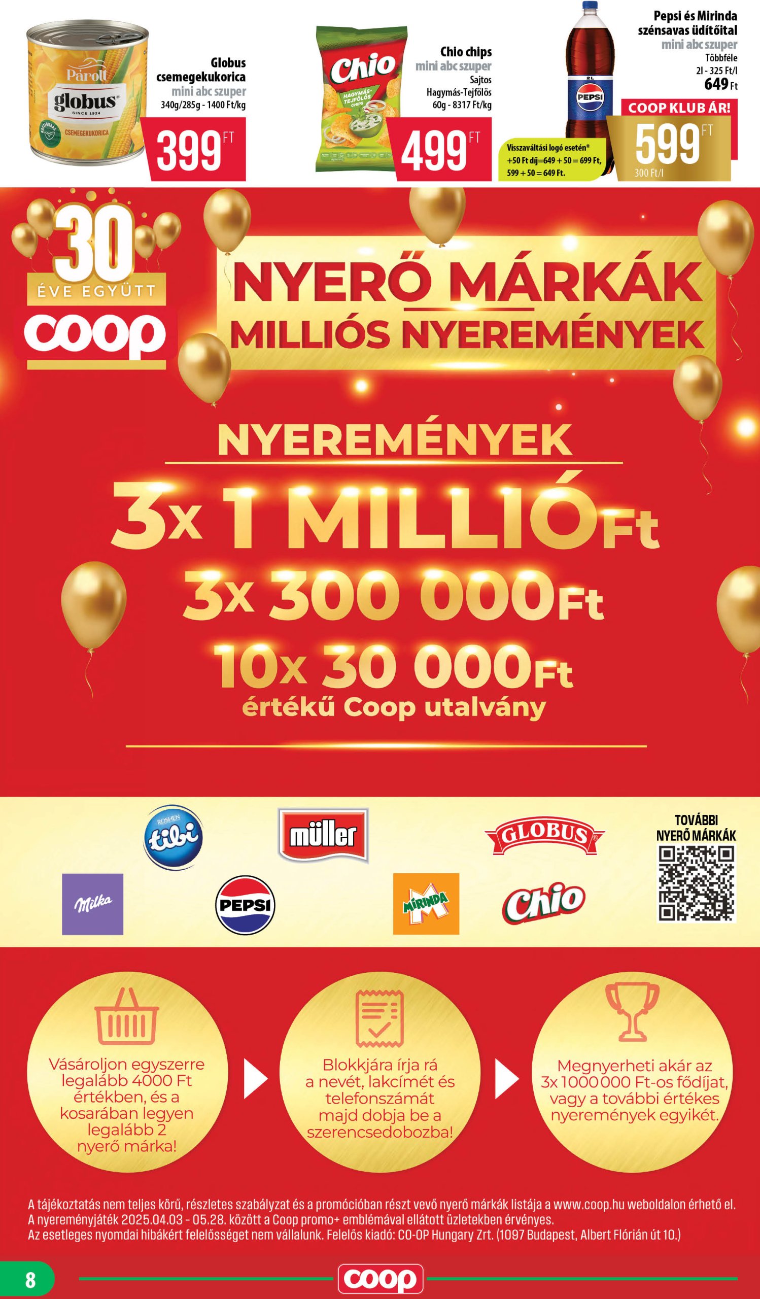 coop - Coop - Mini Abc Szuper akciós újság, érvényes 04.17. - 04.23. - page: 8