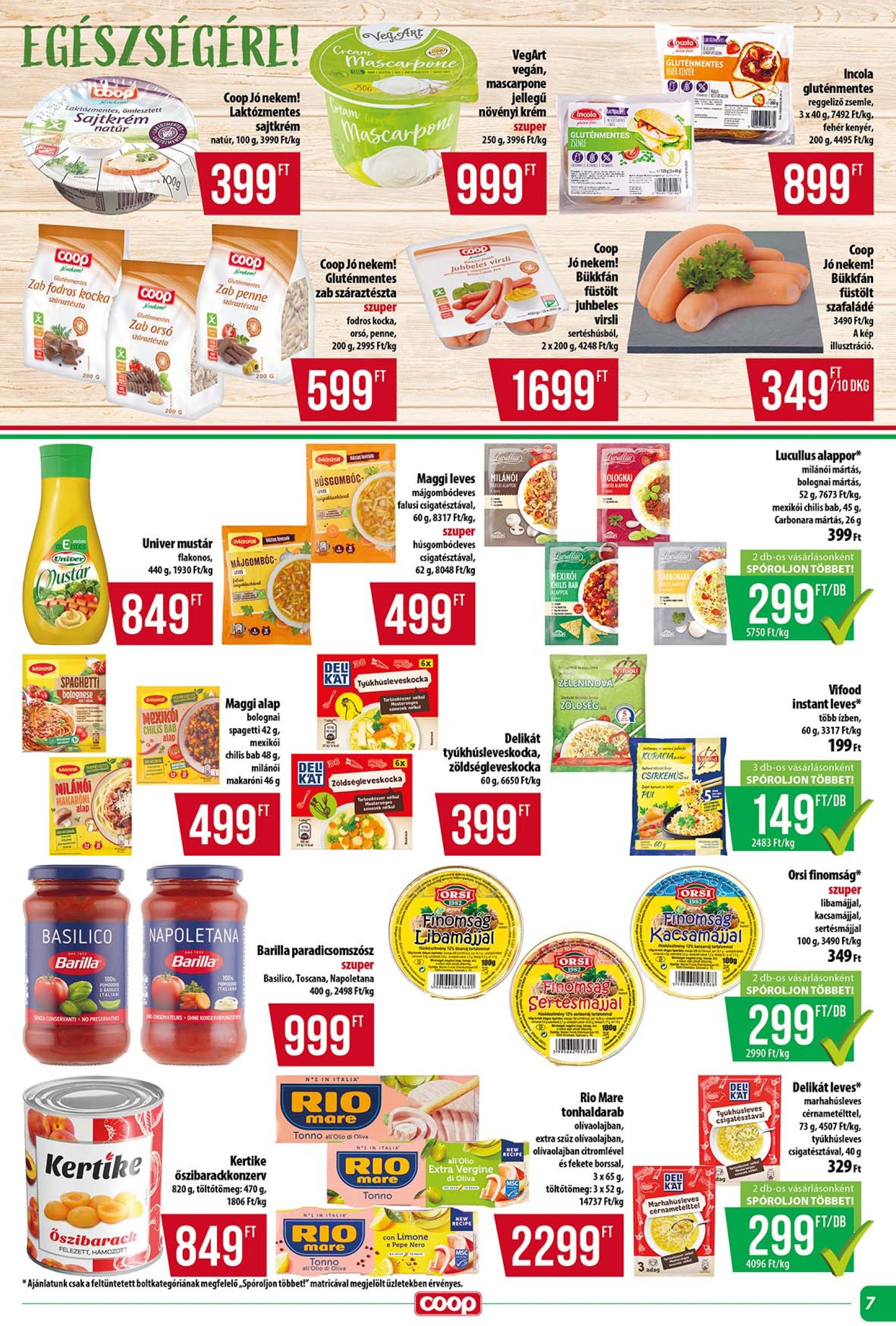 coop - Coop - Tisza - Abc-Szuper akciós újság, érvényes 04.24. - 04.30. - page: 7