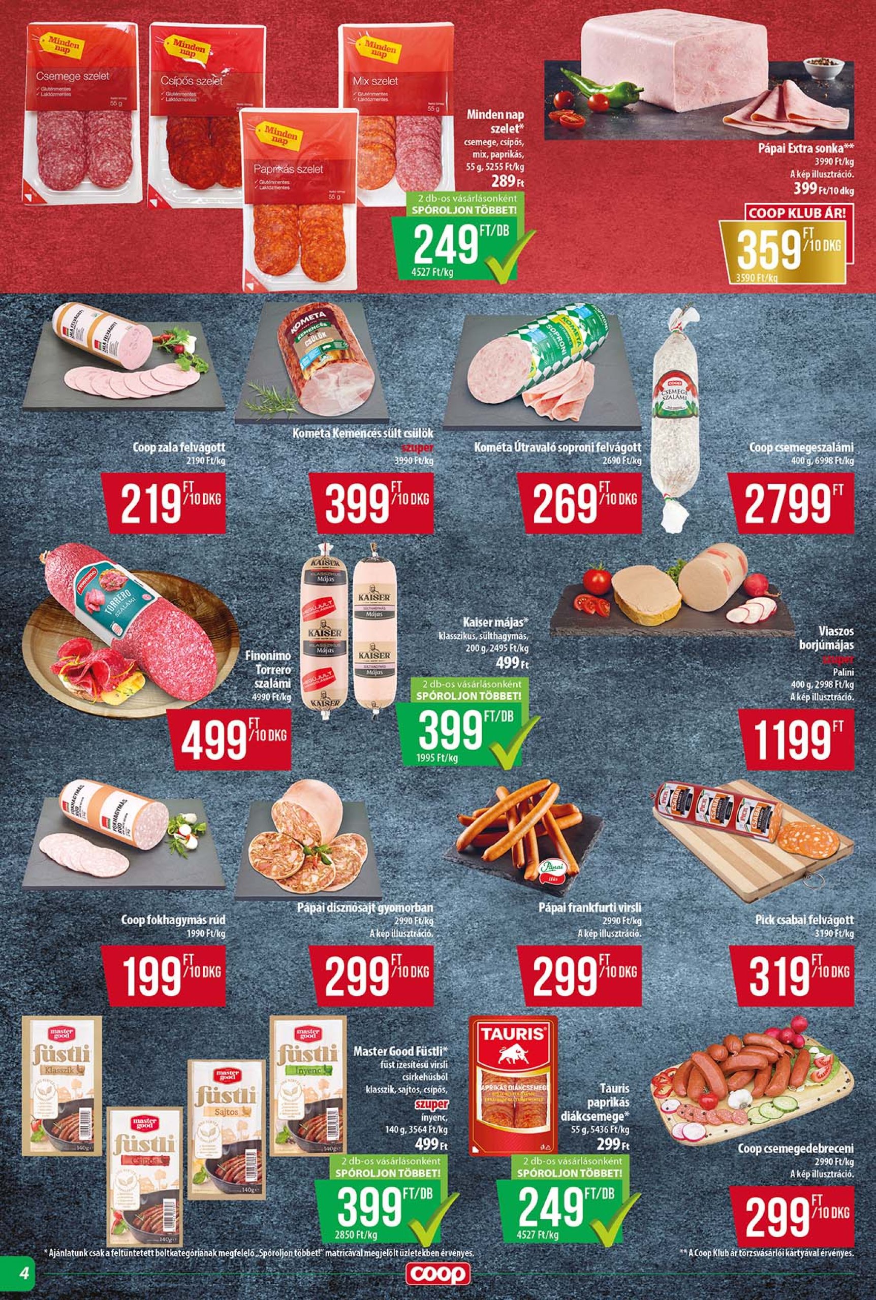 coop - Coop - Tisza - Abc-Szuper akciós újság, érvényes 04.24. - 04.30. - page: 4