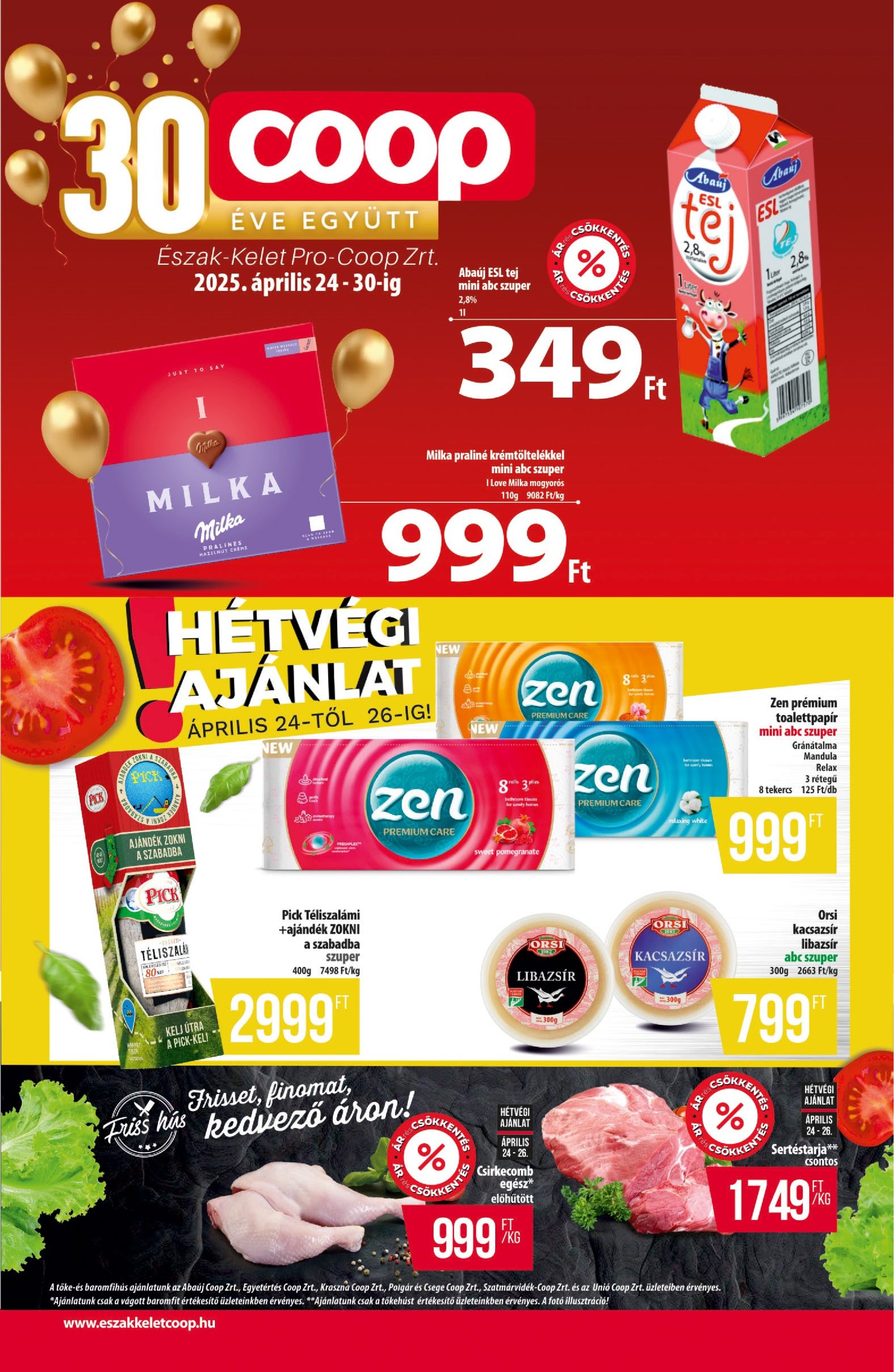 coop - Coop - Észak-Kelet akciós újság, érvényes 04.24. - 04.30.