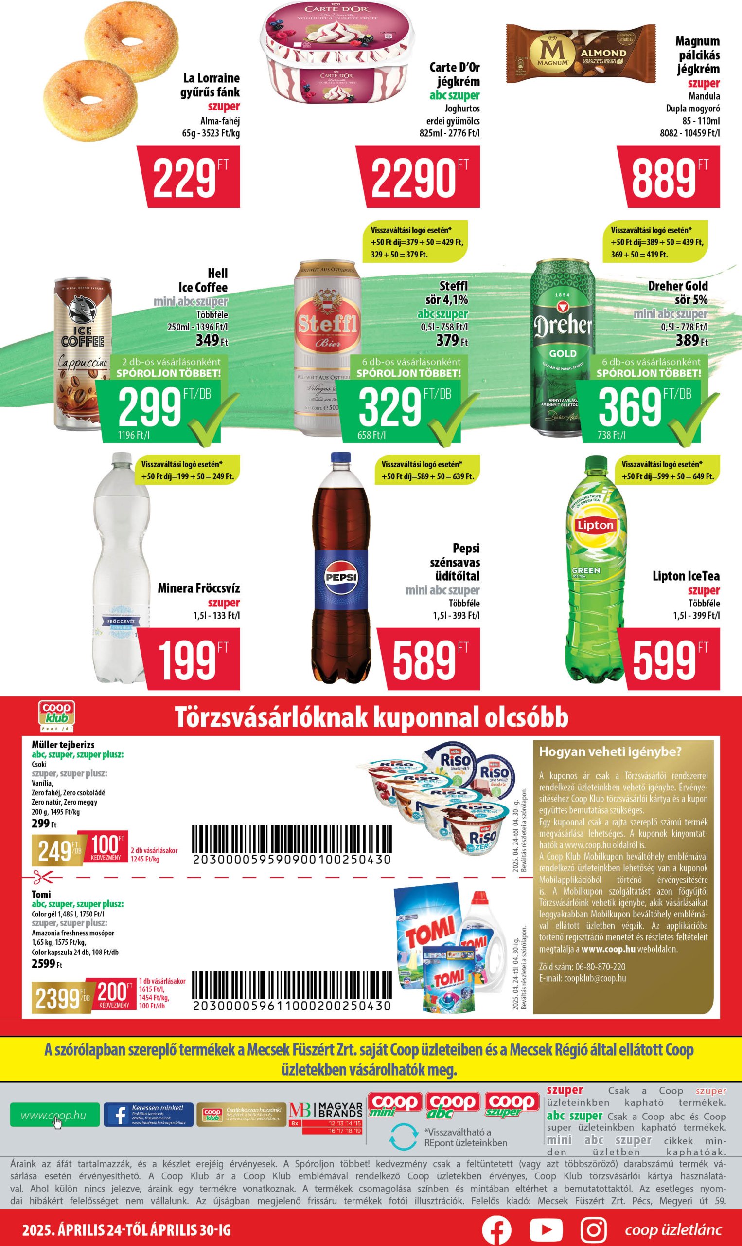 coop - Coop - Mecsek akciós újság, érvényes 04.24. - 04.30. - page: 8