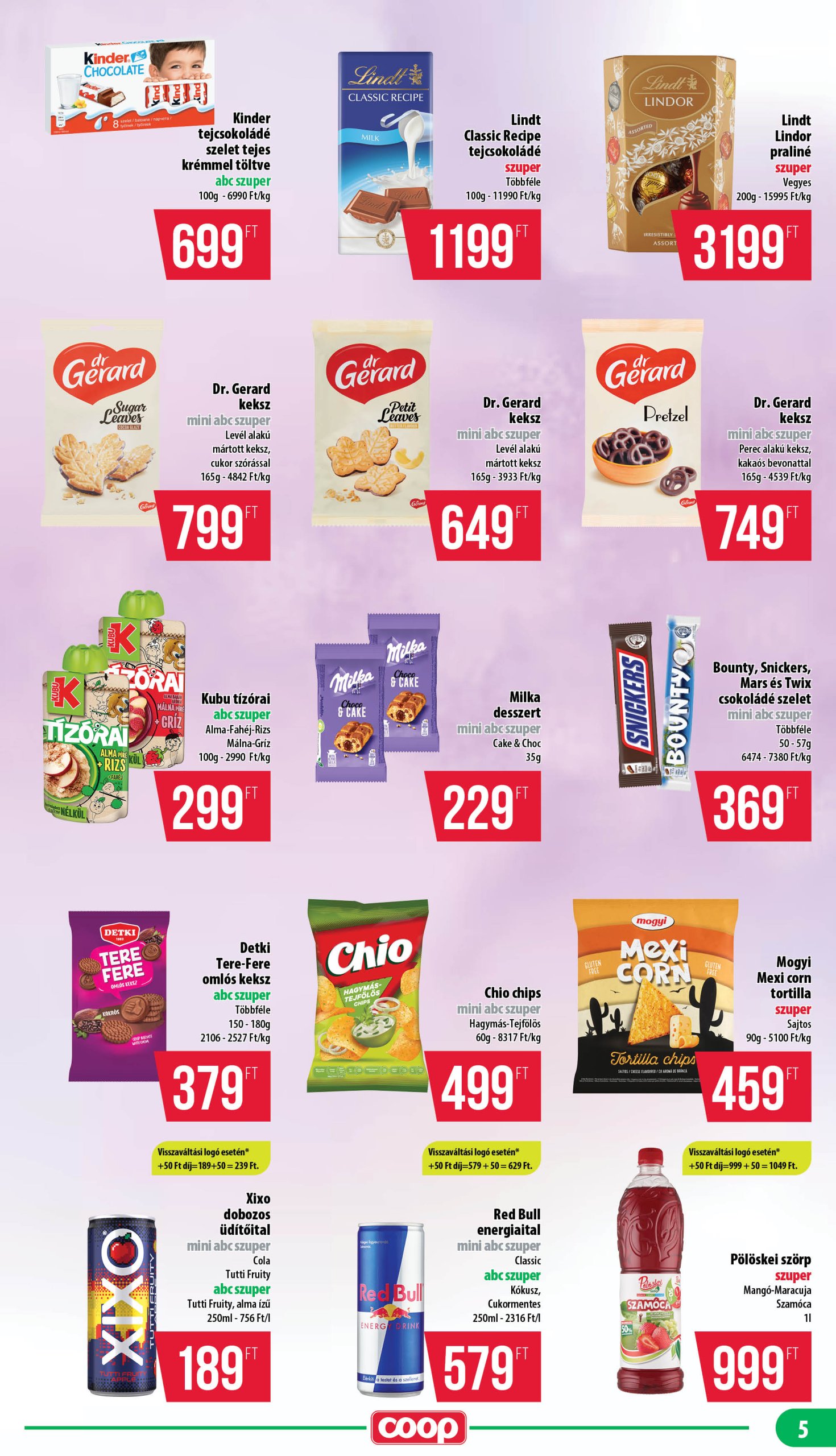 coop - Coop - Mecsek akciós újság, érvényes 04.24. - 04.30. - page: 5