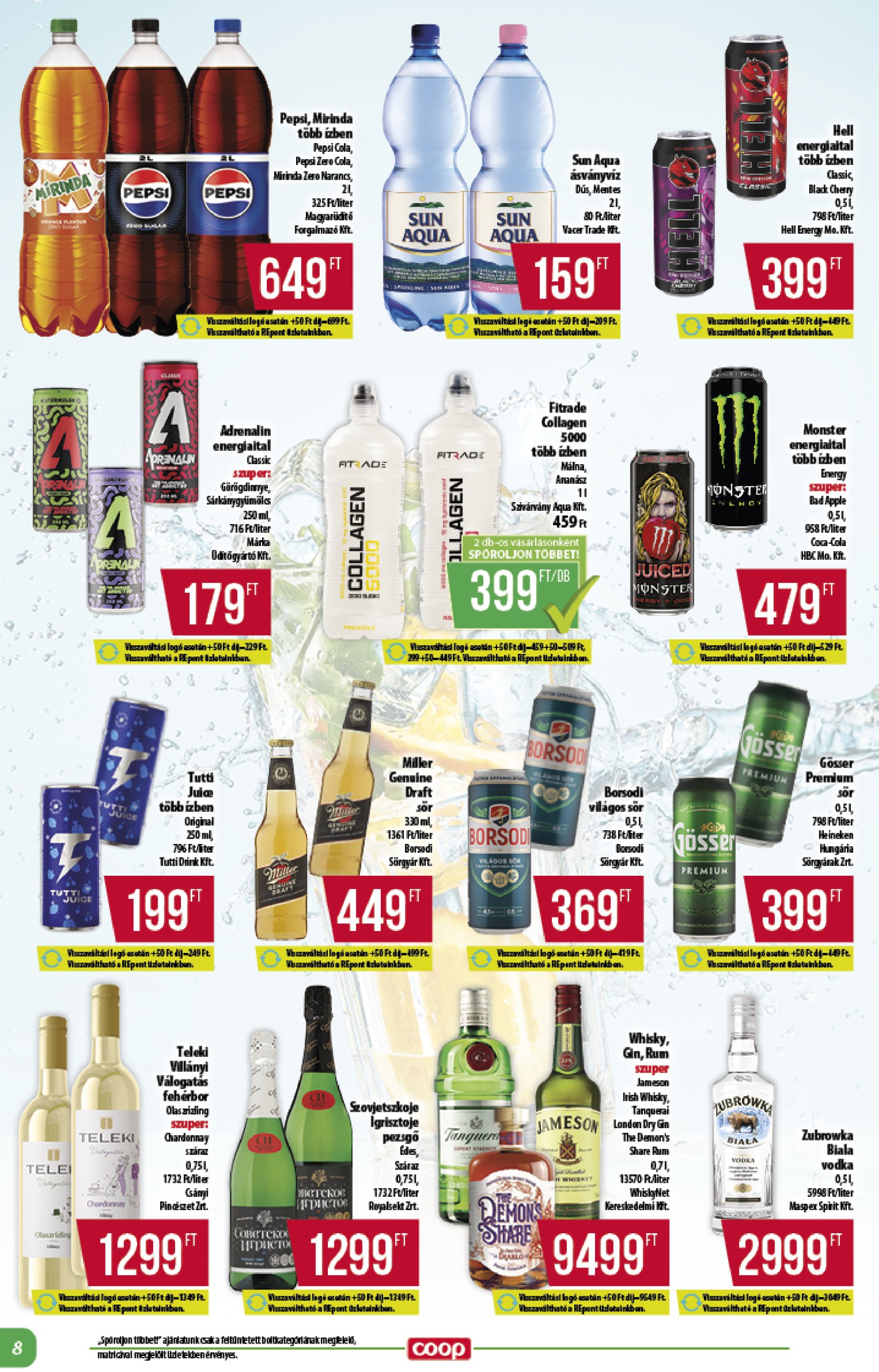 coop - Coop - Alföld akciós újság, érvényes 04.24. - 04.30. - page: 8
