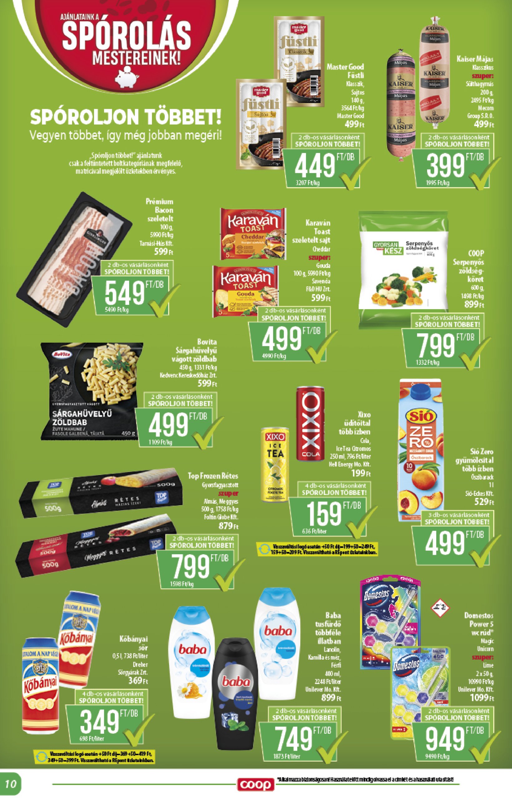 coop - Coop - Alföld akciós újság, érvényes 04.24. - 04.30. - page: 10