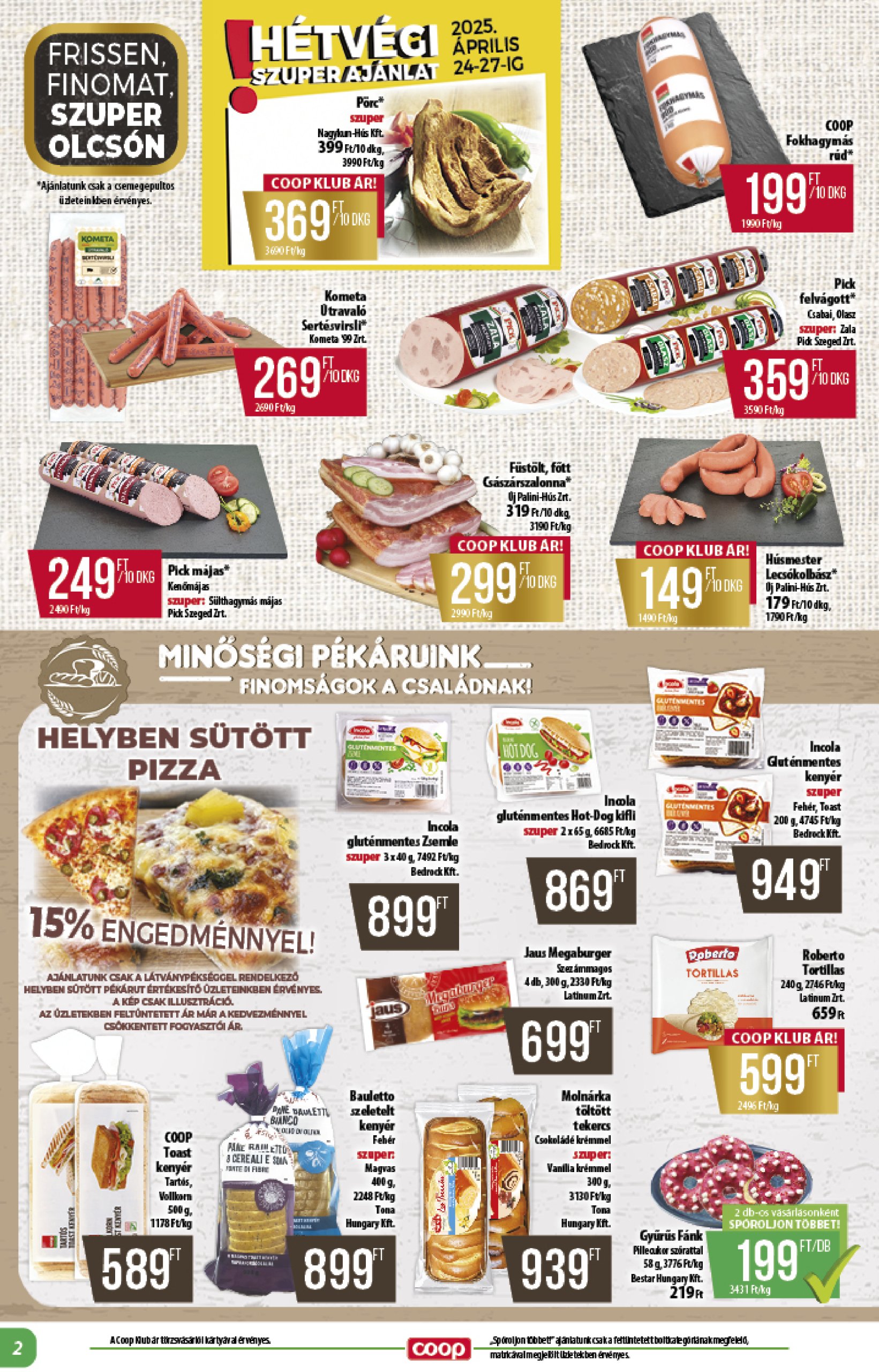 coop - Coop - Alföld akciós újság, érvényes 04.24. - 04.30. - page: 2