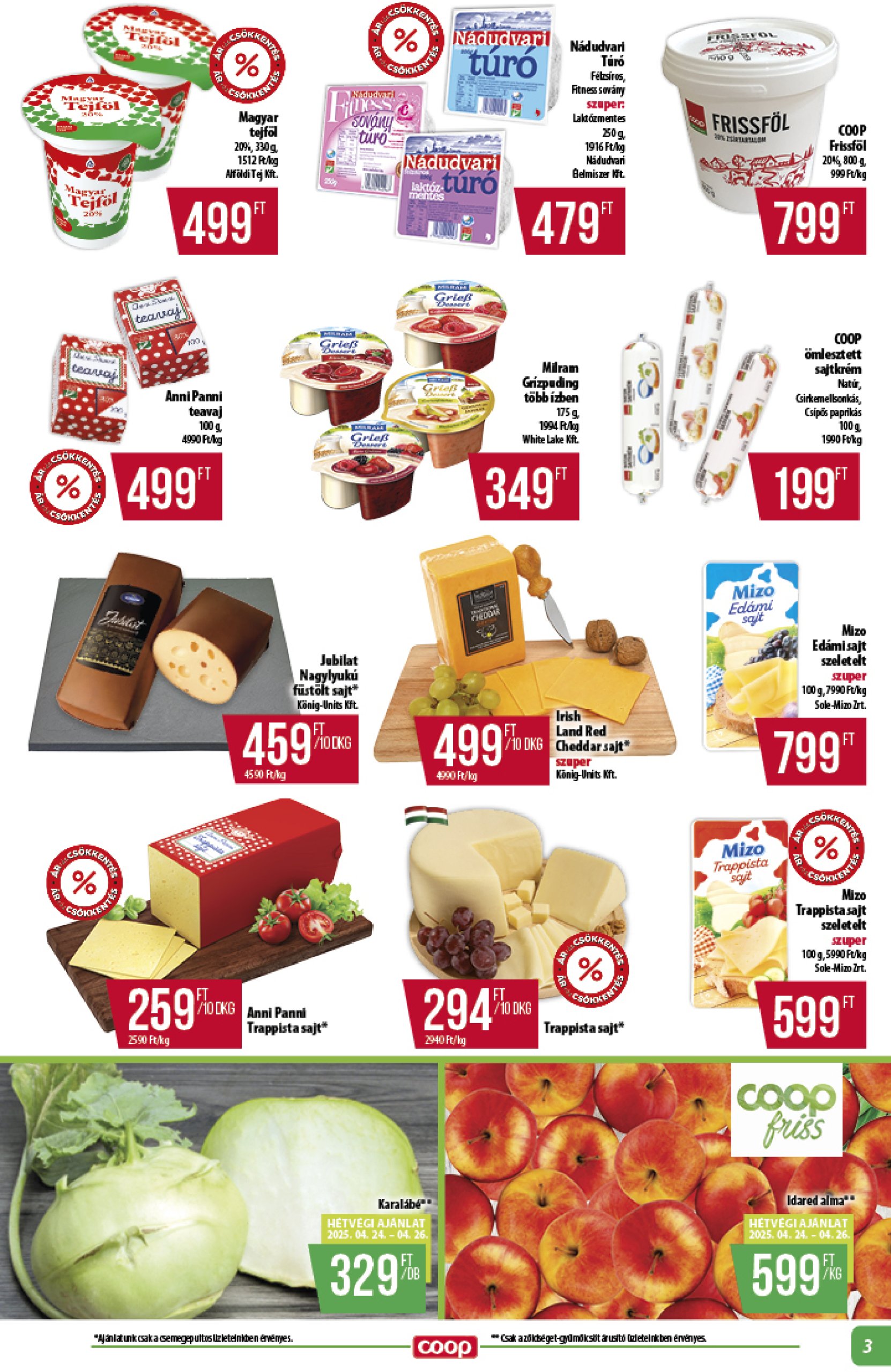 coop - Coop - Alföld akciós újság, érvényes 04.24. - 04.30. - page: 3