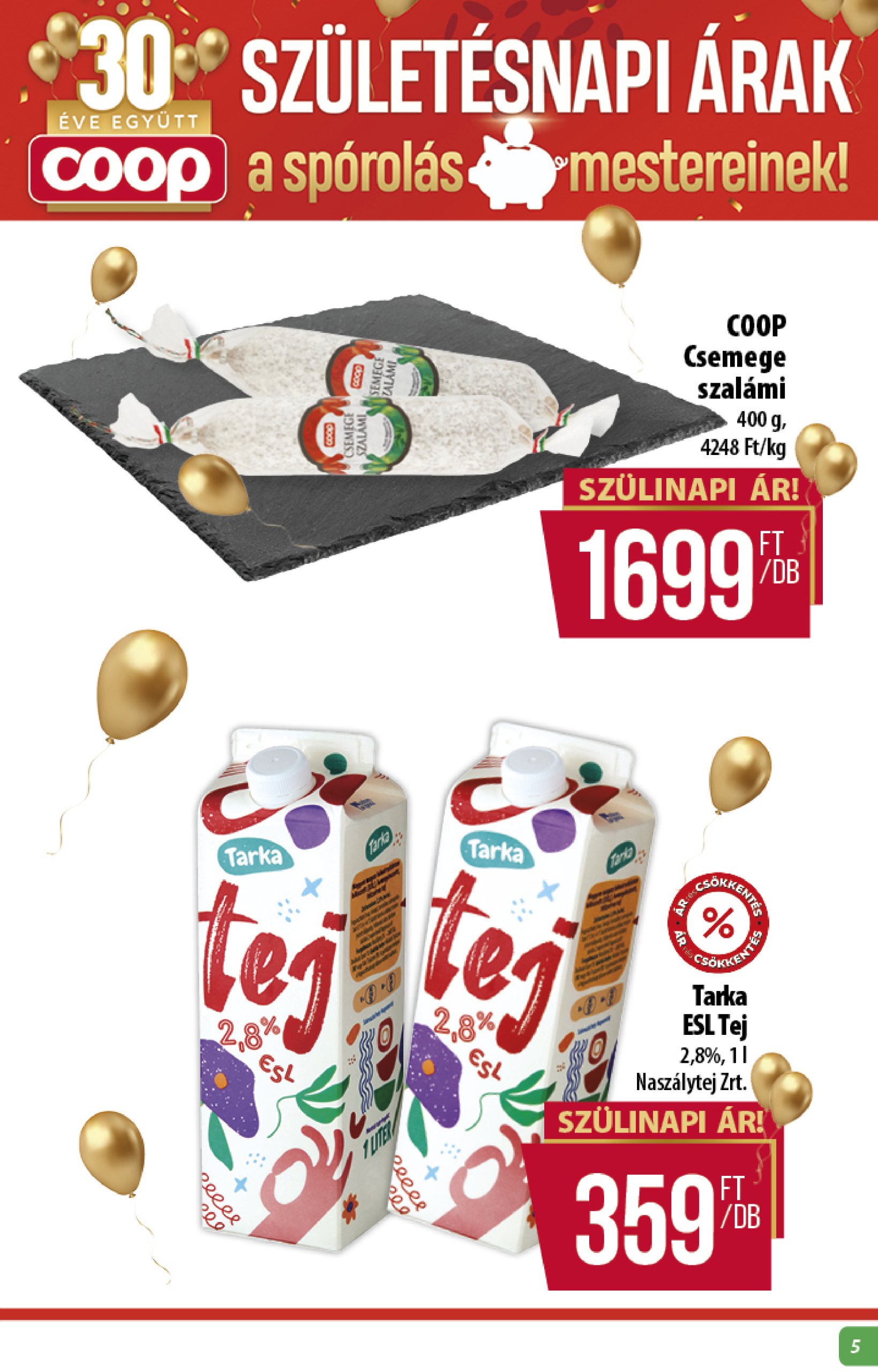 coop - Coop - Alföld akciós újság, érvényes 04.24. - 04.30. - page: 5