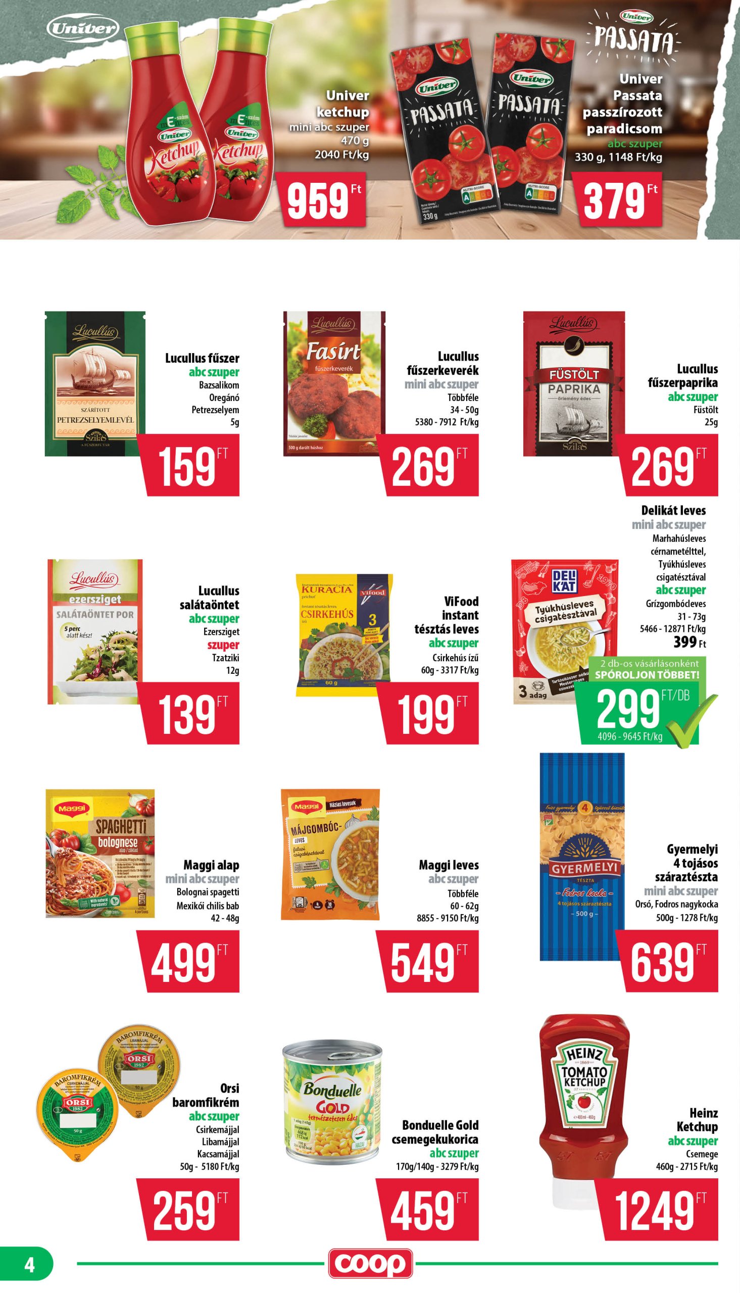 coop - Coop - Nyírzem/Szabolcs akciós újság, érvényes 04.24. - 04.30. - page: 4