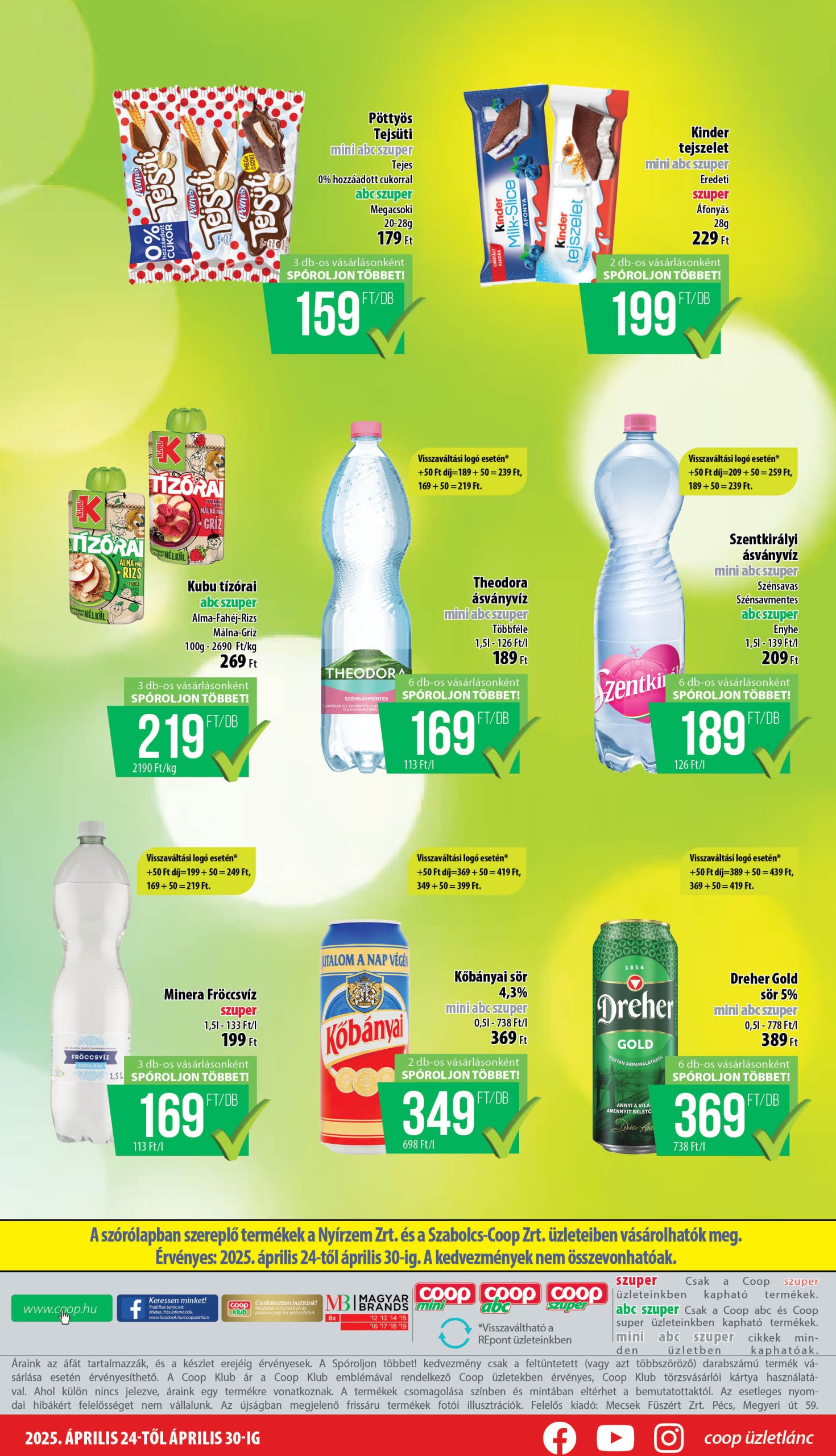 coop - Coop - Nyírzem/Szabolcs akciós újság, érvényes 04.24. - 04.30. - page: 8