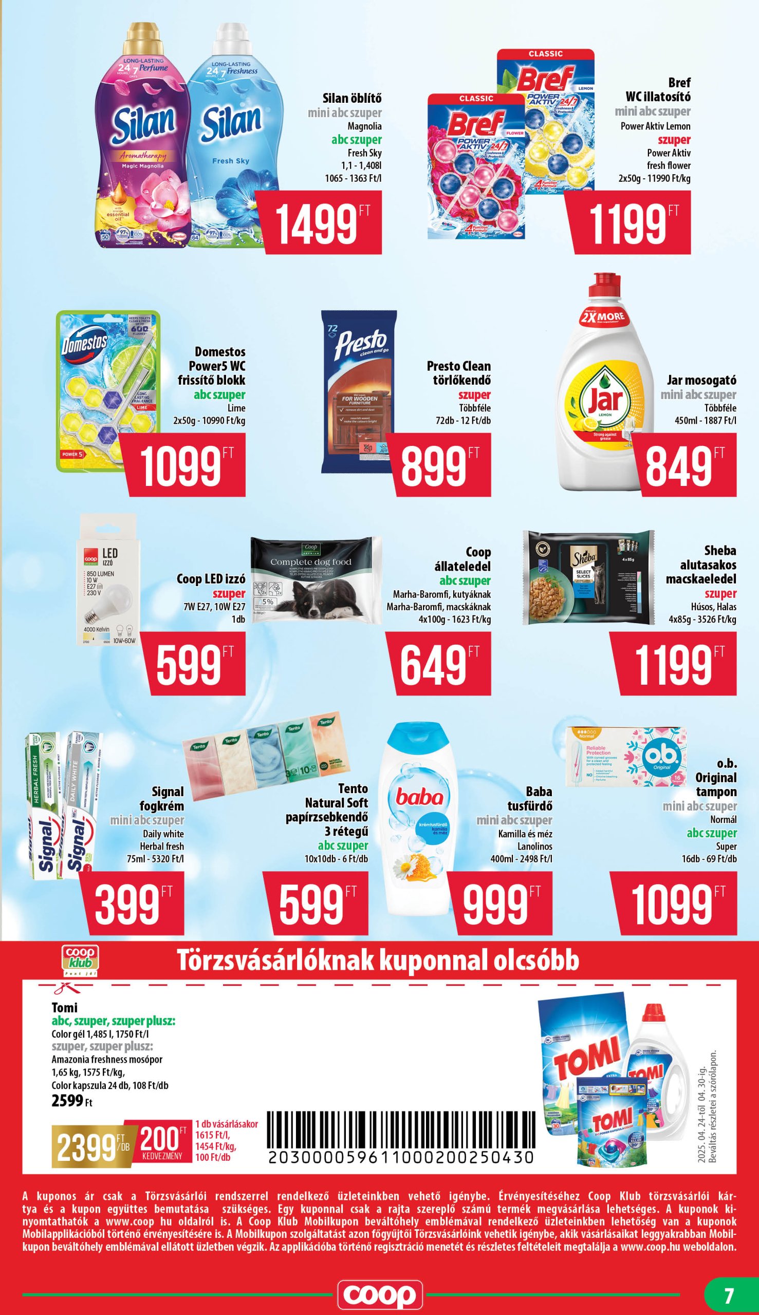 coop - Coop - Nyírzem/Szabolcs akciós újság, érvényes 04.24. - 04.30. - page: 7