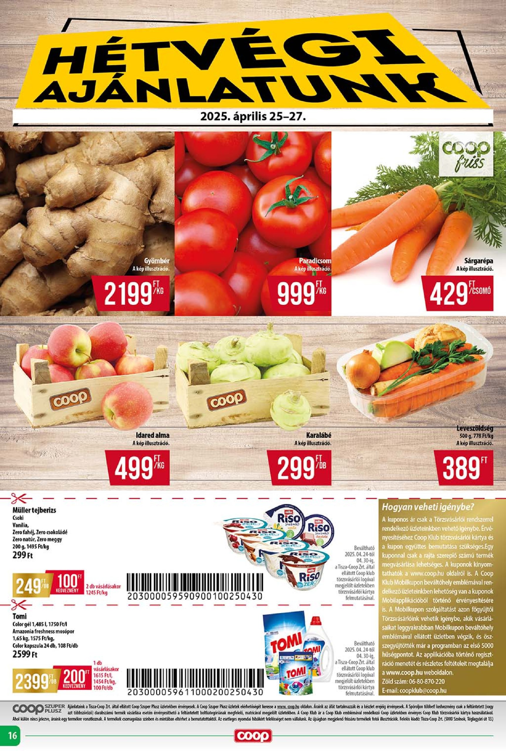 coop - Coop - Szuper Plusz akciós újság, érvényes 04.24. - 04.30. - page: 16