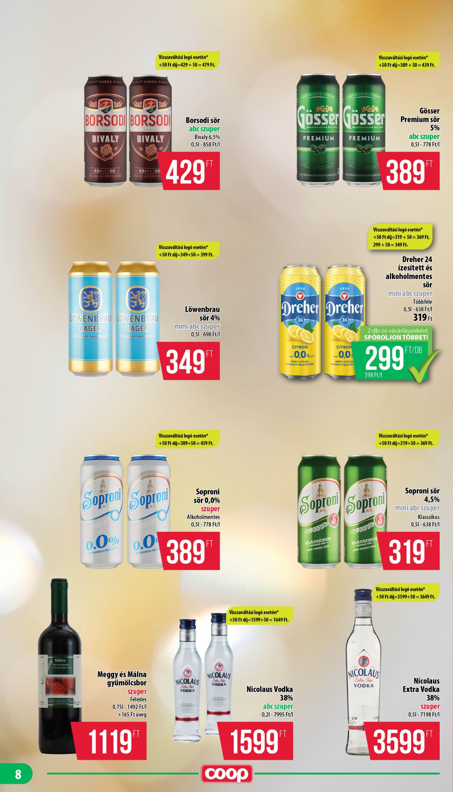 coop - Coop - Mecsek akciós újság, érvényes 05.15. - 05.21. - page: 8