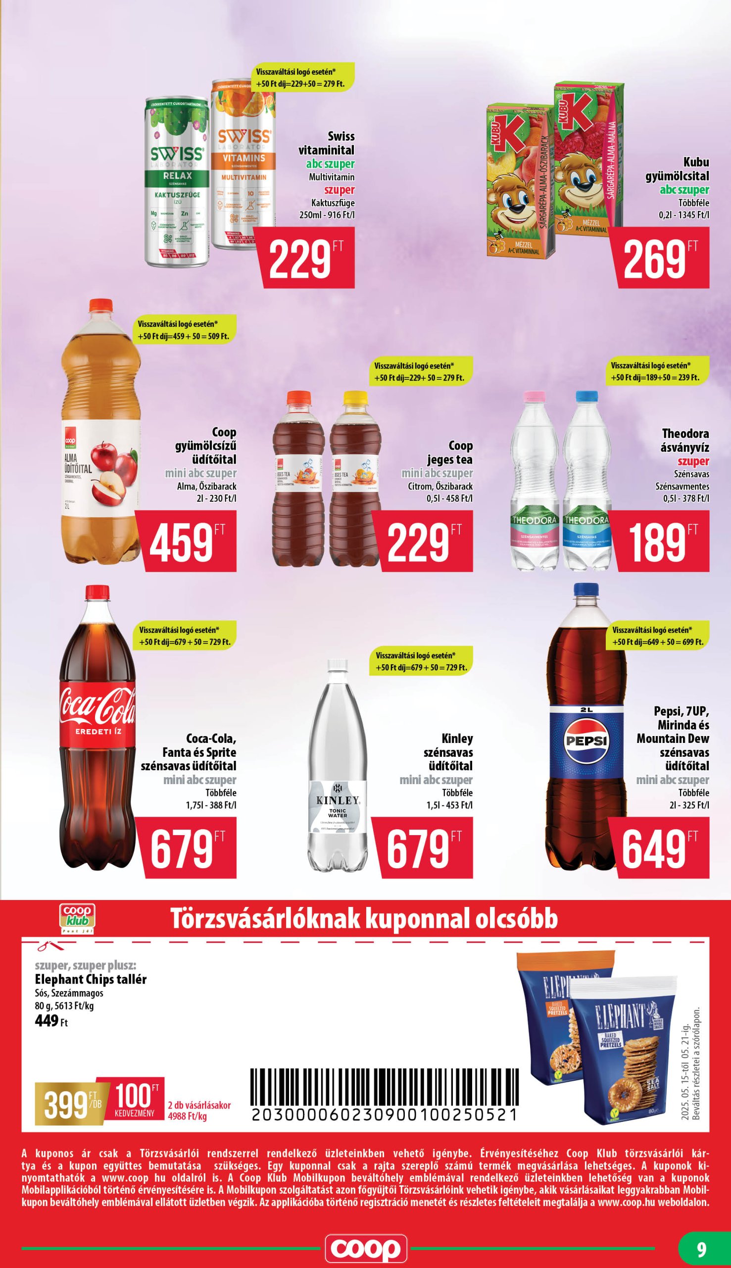 coop - Coop - Mecsek akciós újság, érvényes 05.15. - 05.21. - page: 9