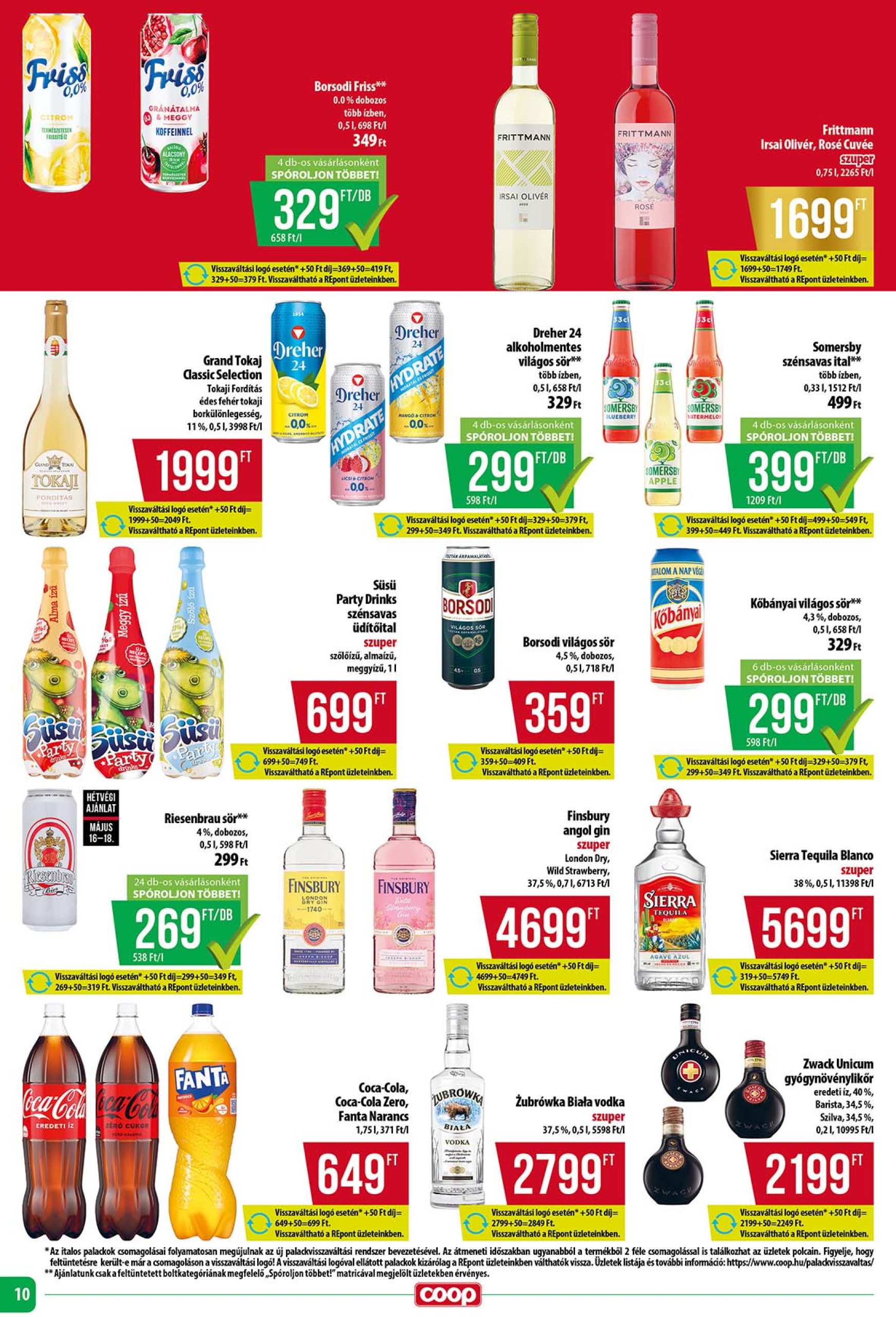 coop - Coop - Tisza - Abc-Szuper akciós újság, érvényes 05.15. - 05.21. - page: 10