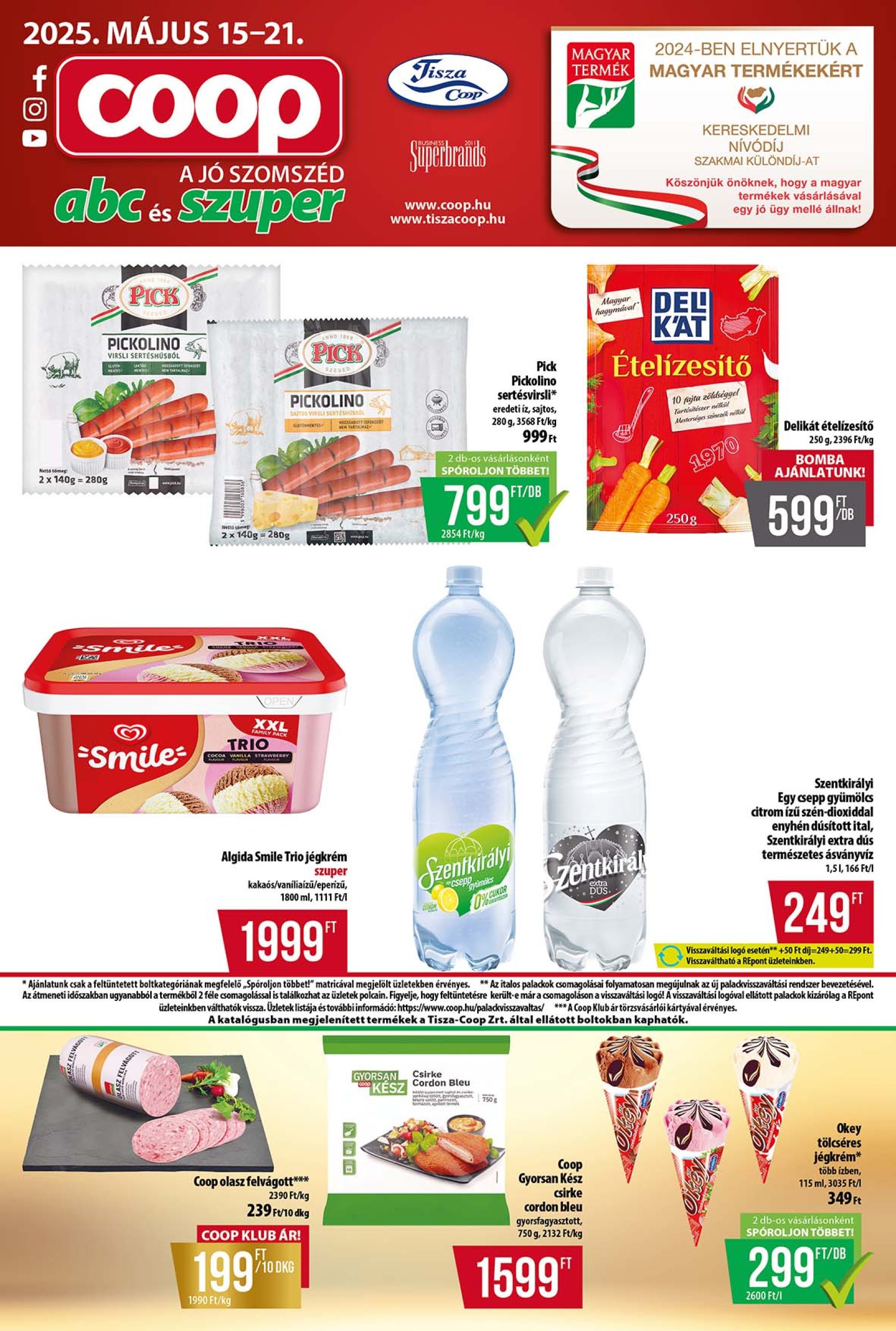 coop - Coop - Tisza - Abc-Szuper akciós újság, érvényes 05.15. - 05.21.