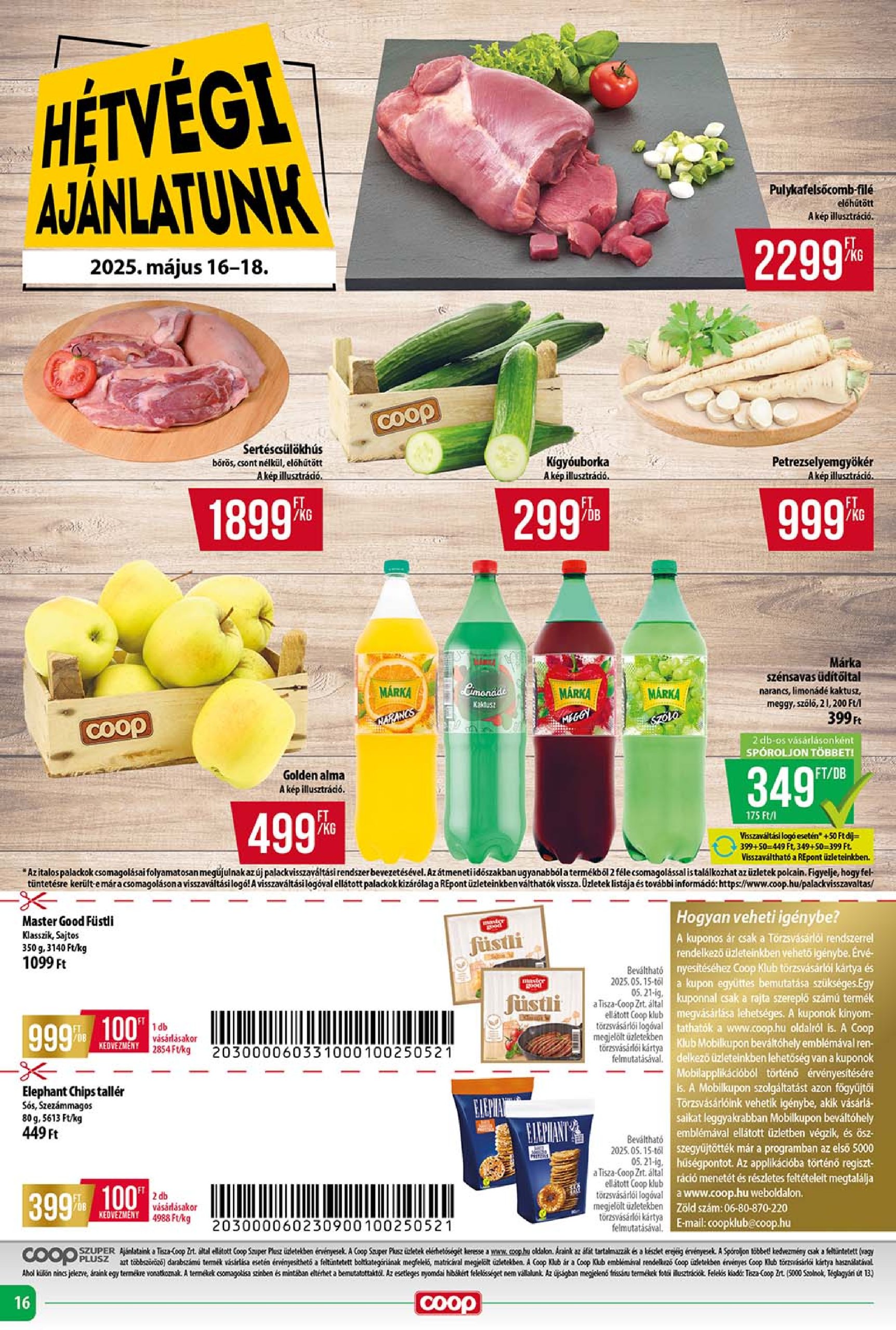 coop - Coop - Szuper Plusz akciós újság, érvényes 05.15. - 05.21. - page: 16