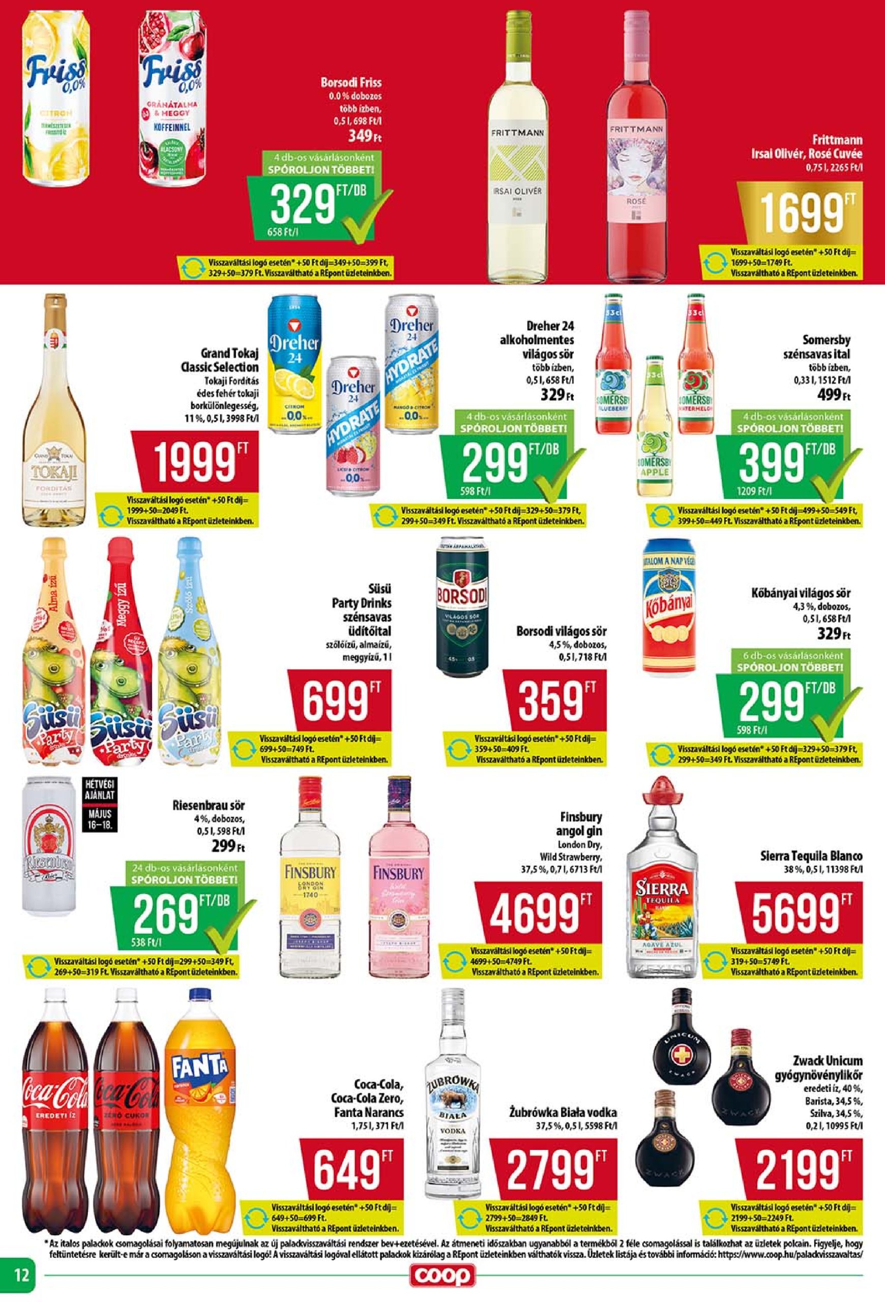 coop - Coop - Szuper Plusz akciós újság, érvényes 05.15. - 05.21. - page: 12