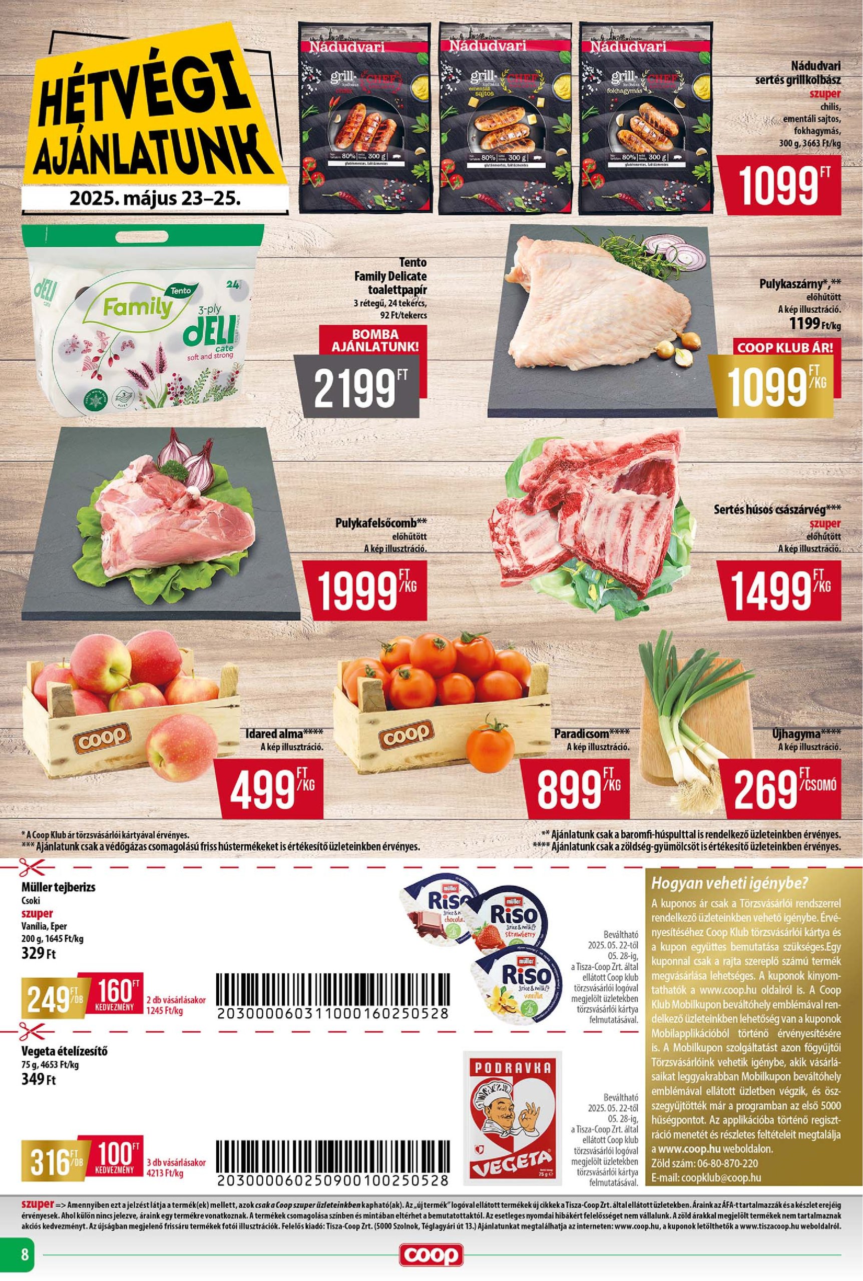 coop - Coop - Tisza - Abc-Szuper akciós újság, érvényes 05.22. - 05.28. - page: 8