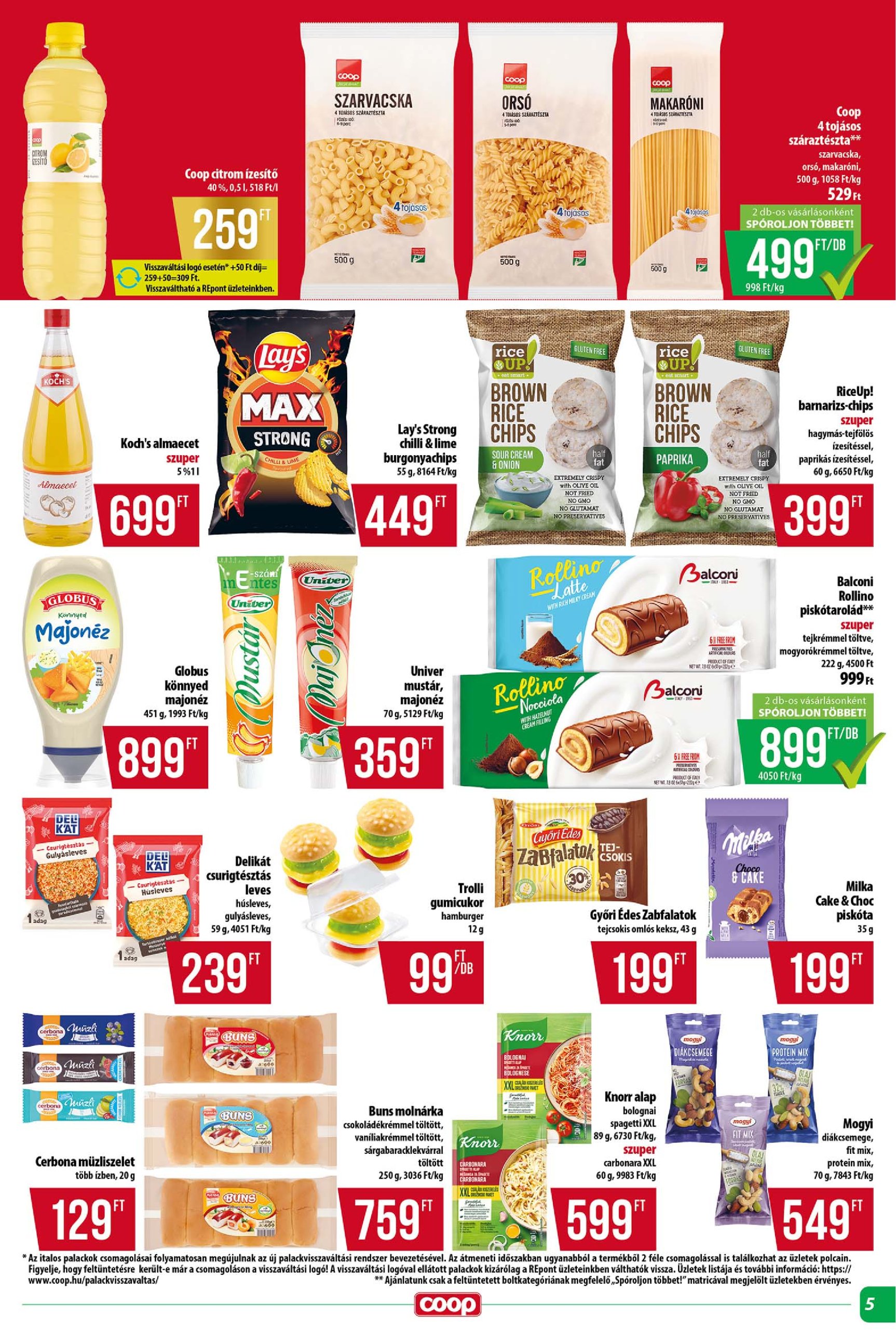 coop - Coop - Tisza - Abc-Szuper akciós újság, érvényes 05.22. - 05.28. - page: 5