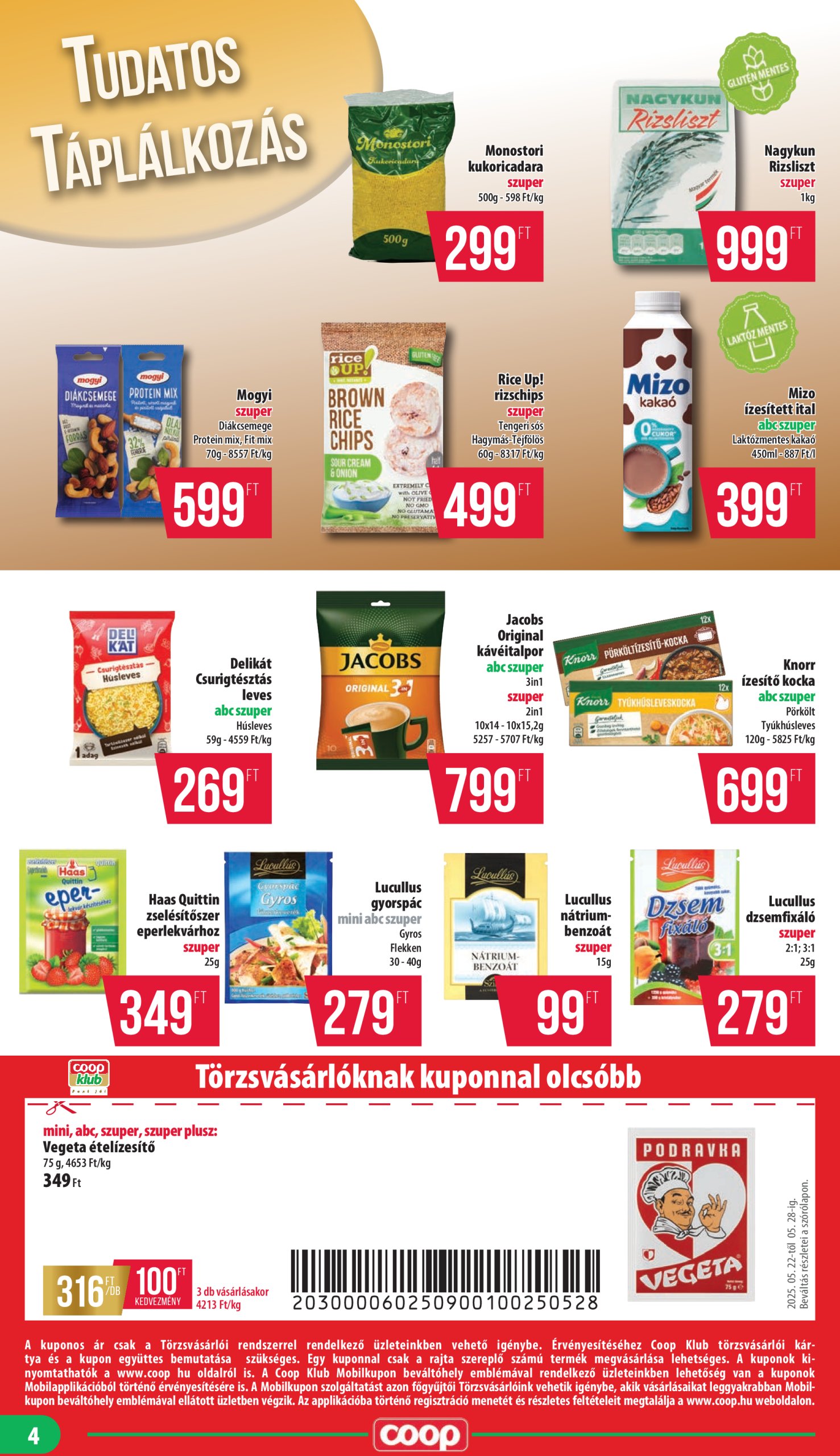 coop - Coop - Mecsek akciós újság, érvényes 05.22. - 05.28. - page: 4