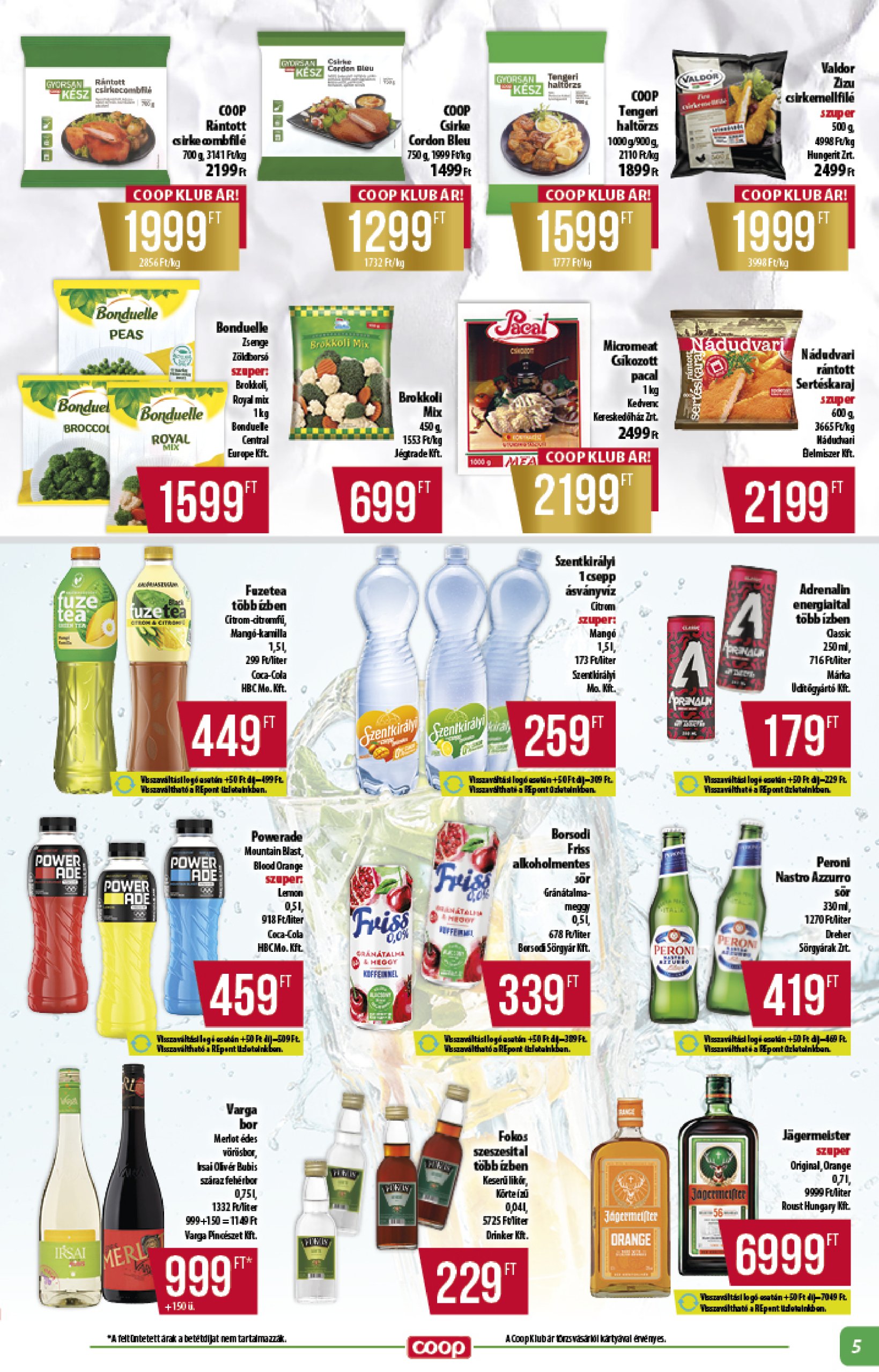 coop - Coop - Alföld akciós újság, érvényes 05.22. - 05.28. - page: 5